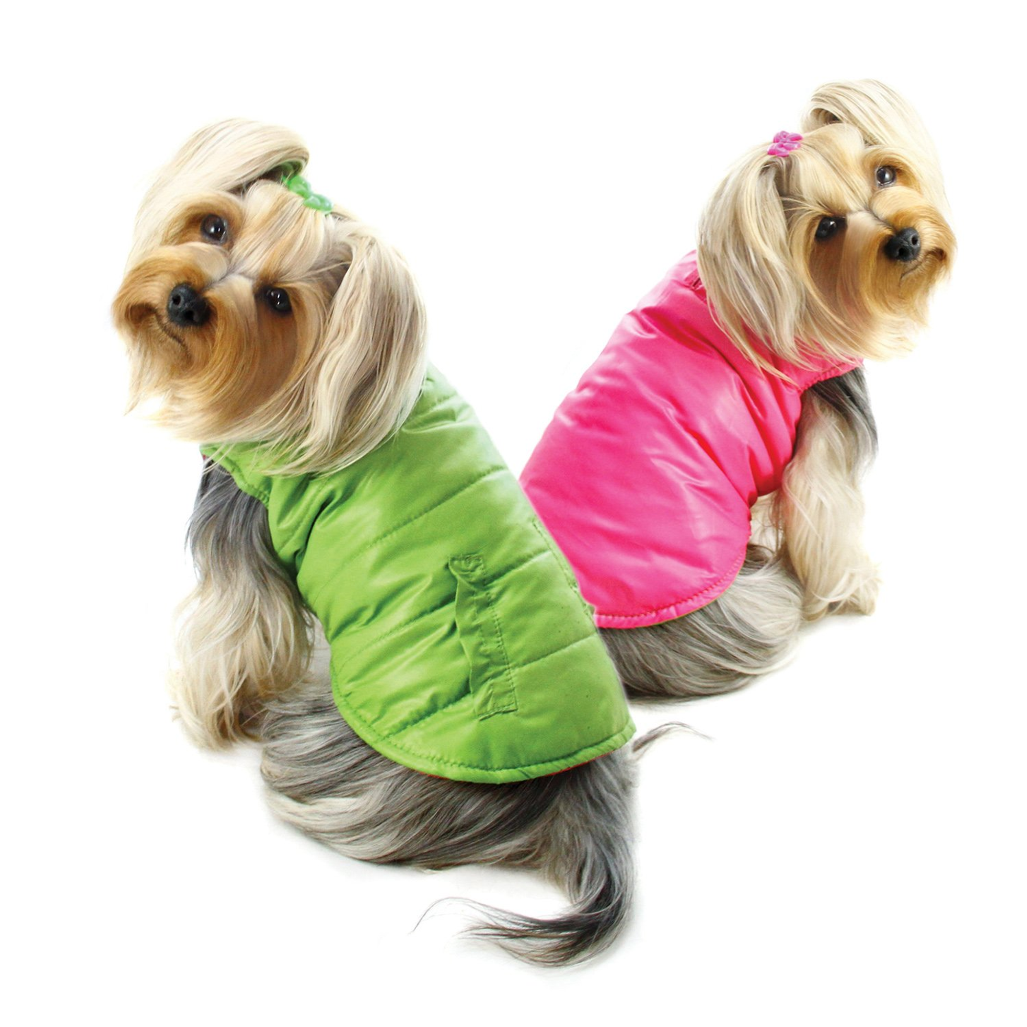 Reversible Parka Vest with Ruffle Trims Image 1