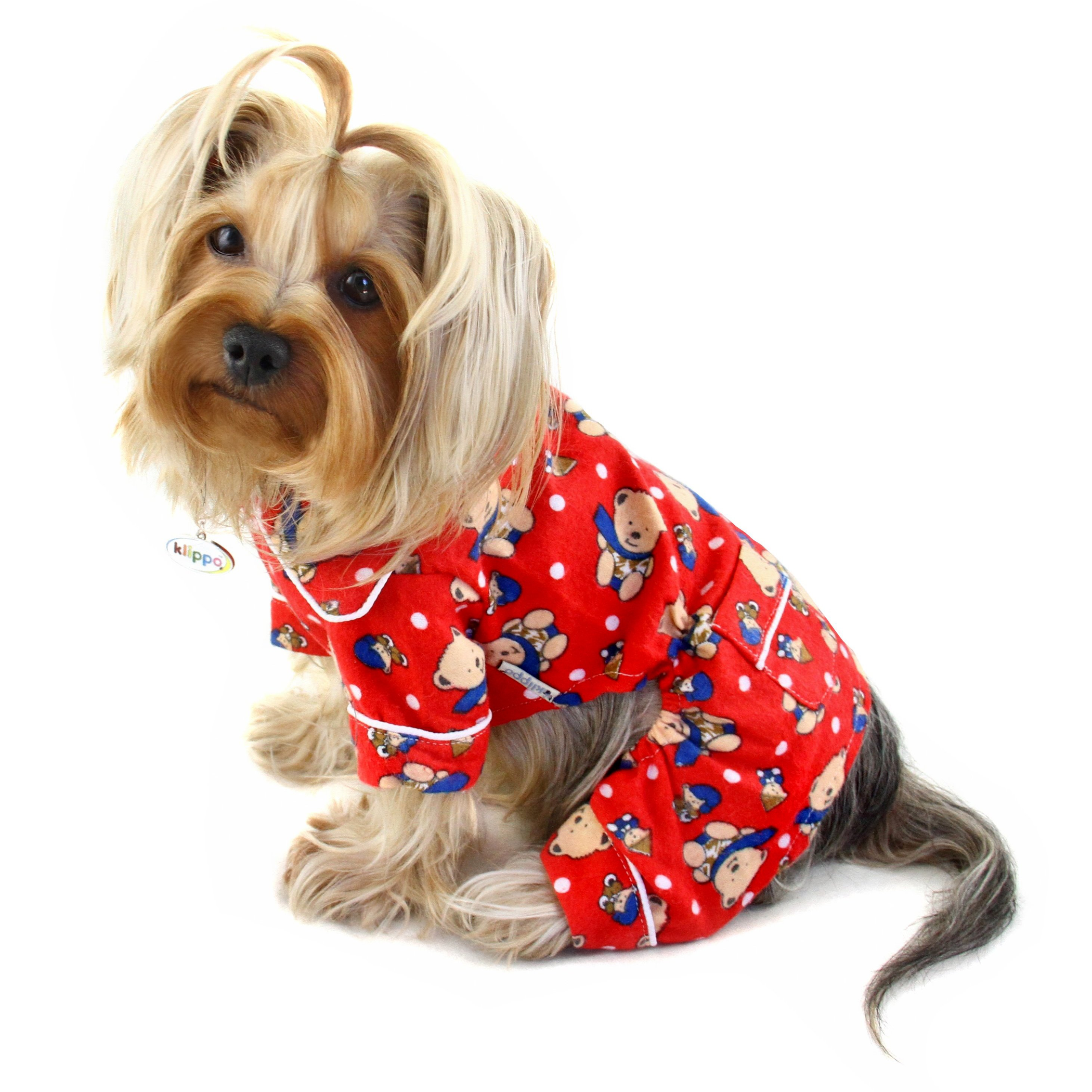 Winter Bear in Blue Scarf Flannel Pajamas Image 1