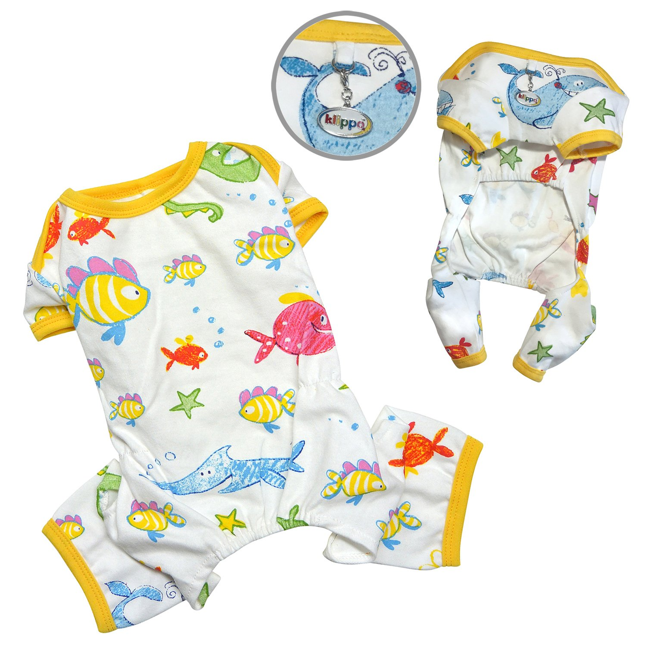 Knit Cotton Pajamas with Ocean Pals Image 1
