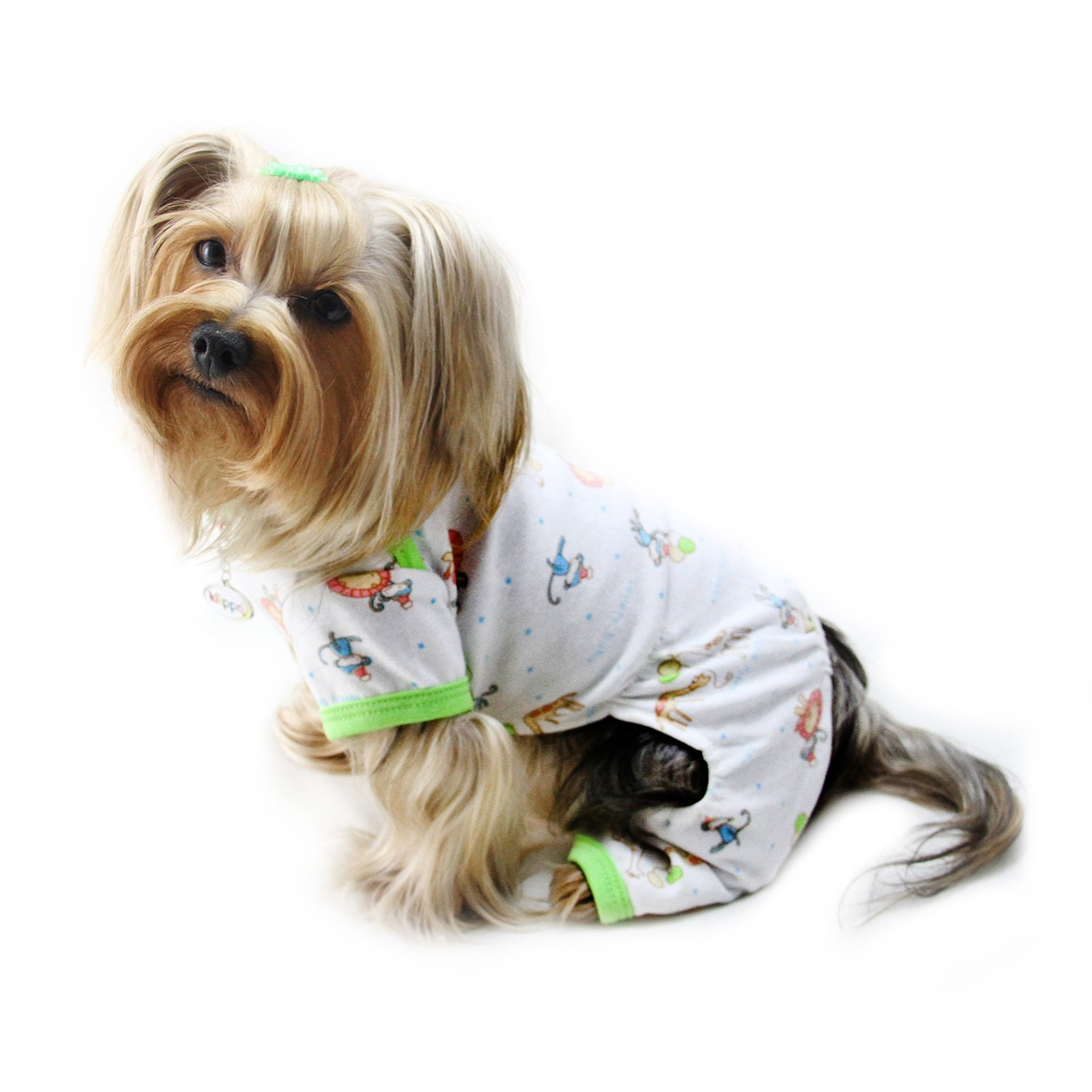 Knit Cotton Pajamas with Party Animals Image 1