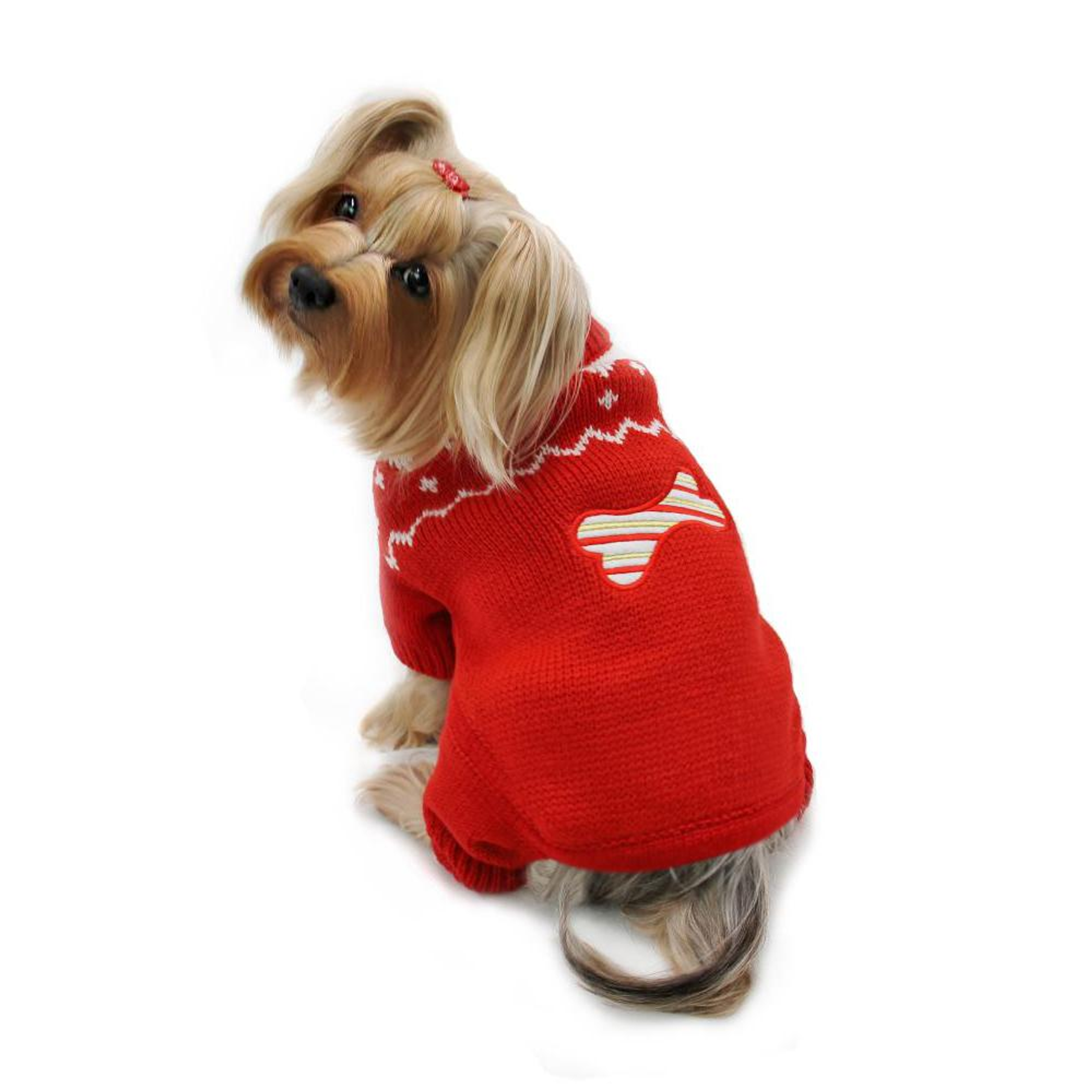Candy Cane Bone Holiday Sweater Bodysuit Image 1