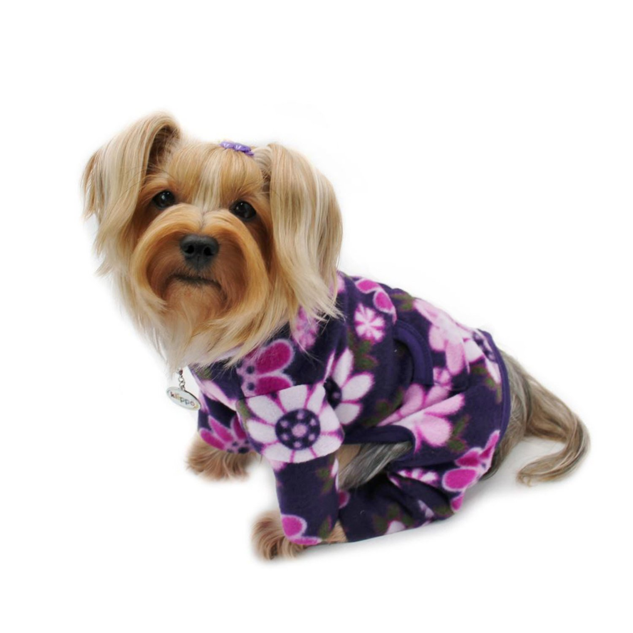 Midnight Garden Fleece Turtleneck Pajamas Image 1