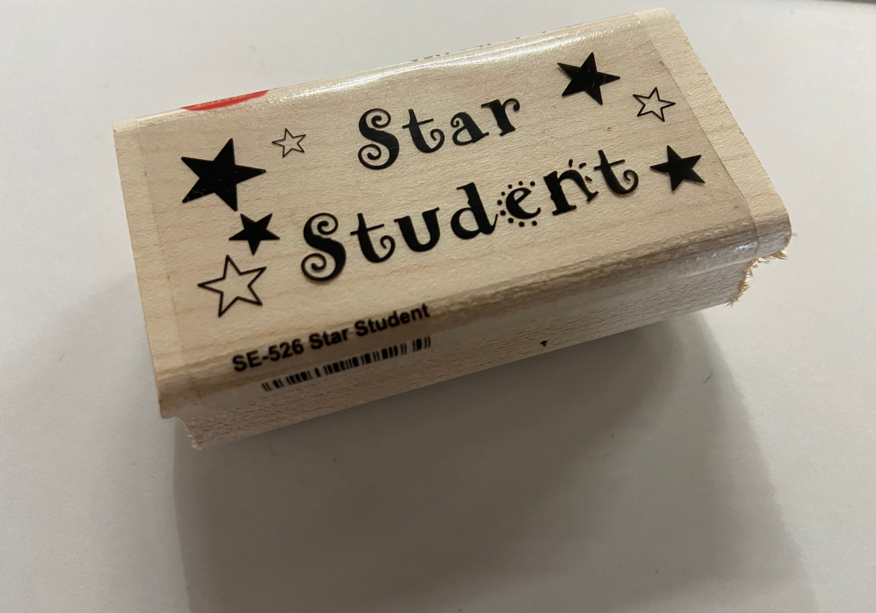 Rubber Stamp Encouragement Block Size 2 inch x 1 3/4 inch Suitable for Classroom and Home Positive Reinforcement