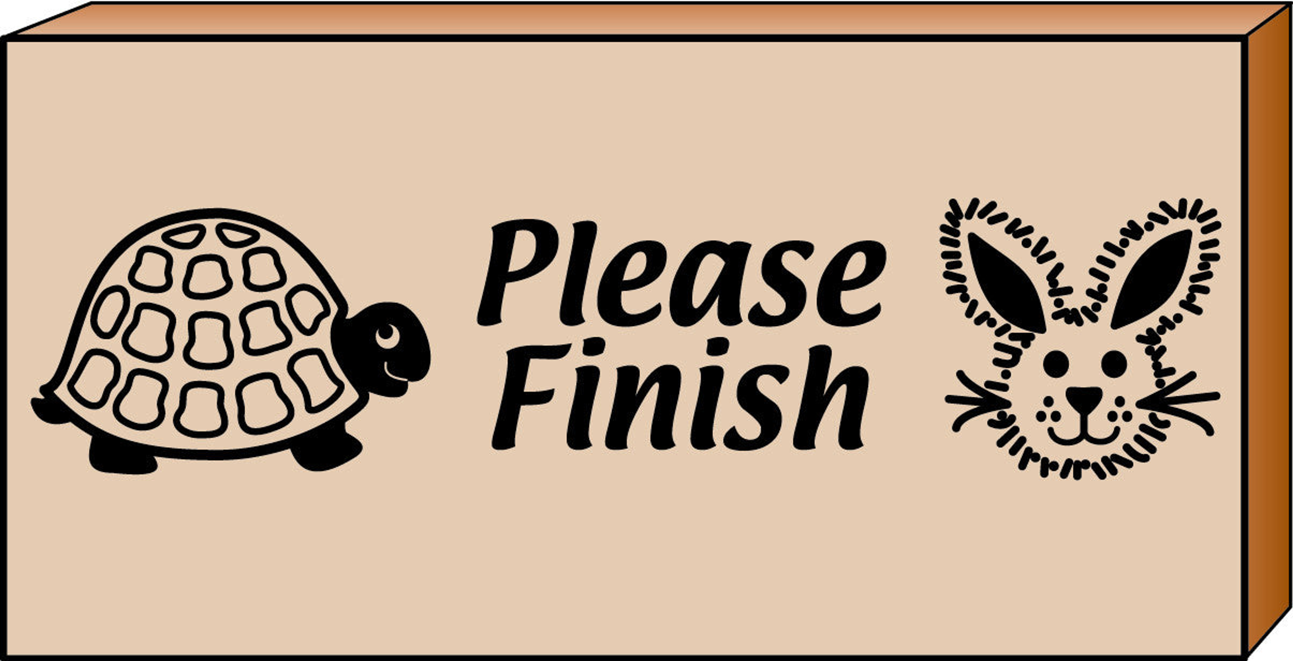 Rubber Stamp Encourages Good Work Habits 2 Inch x 1 3/4 Inch Block Size Classroom and Home Use Positive Reinforcement