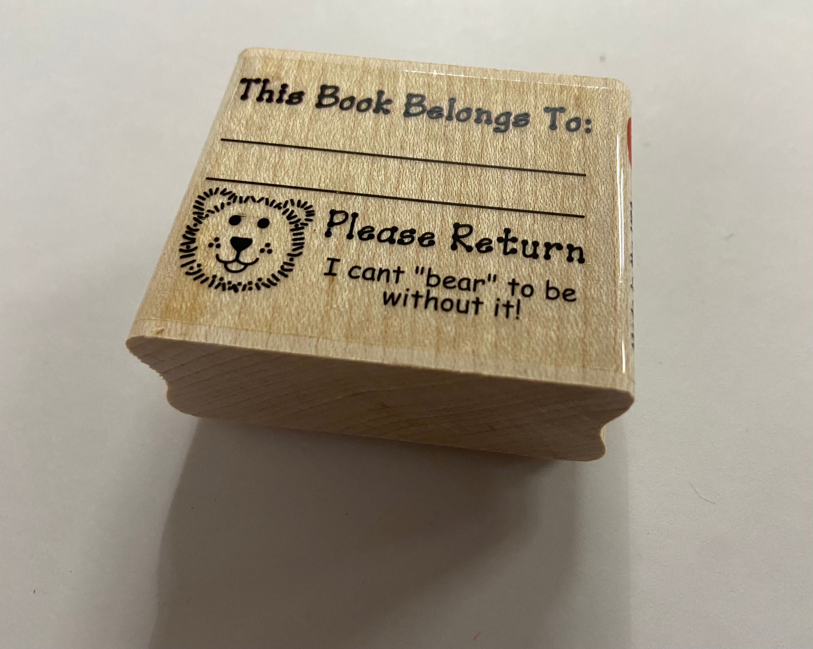 Stamp Encouragement Positive Reinforcement 2 inch x 1 3/4 inch Rubber Classroom Home