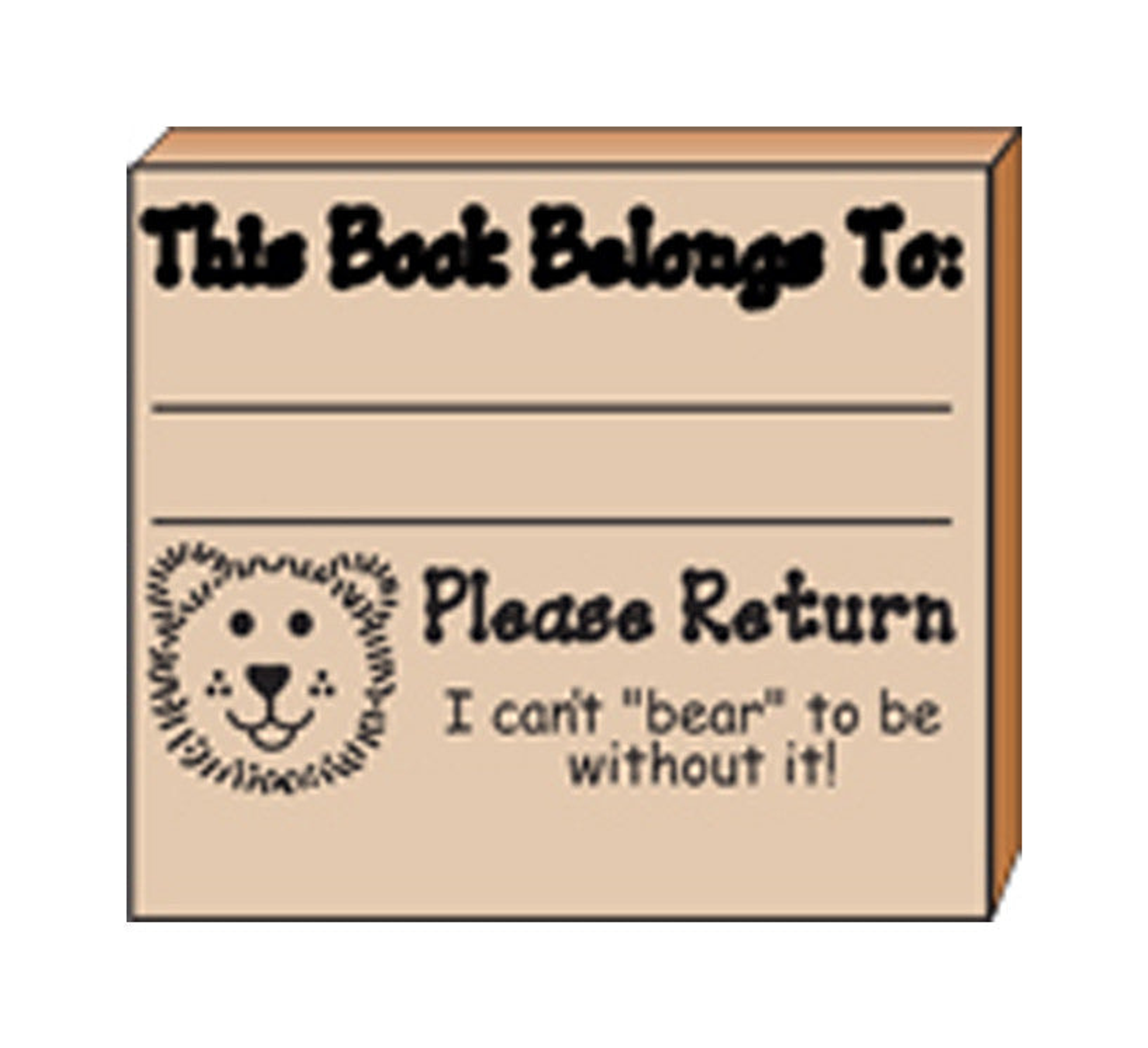 Stamp Encouragement Positive Reinforcement 2 inch x 1 3/4 inch Rubber Classroom Home