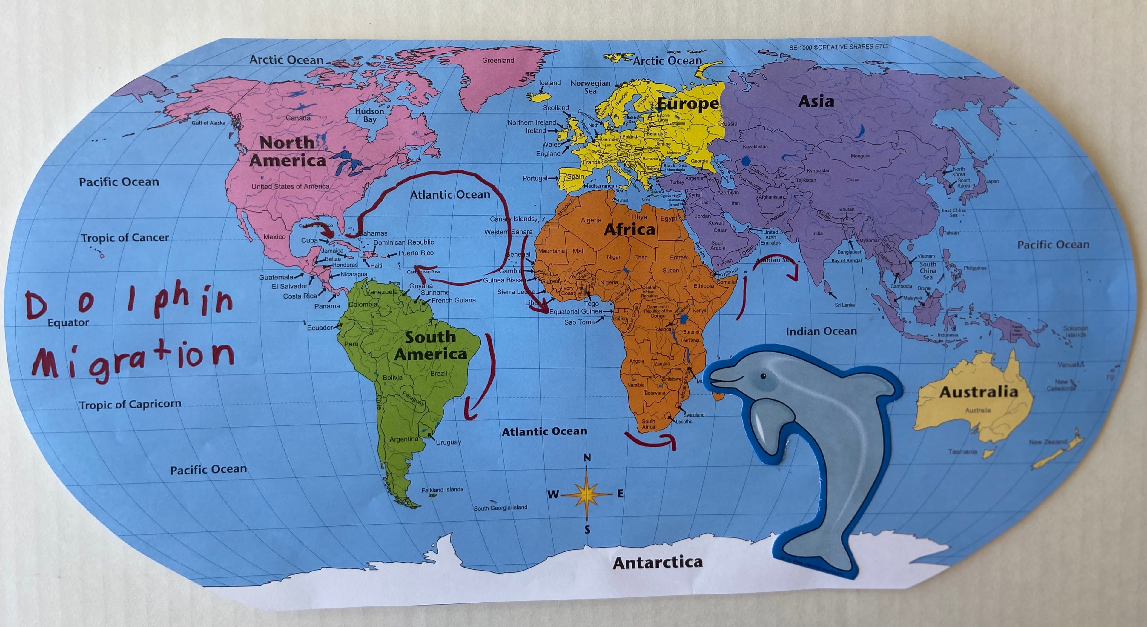 Practice Map Combo Pack World Learning Labeled and Unlabeled 60 Sheets 9 x 16 Inches Creative Teaching Tool
