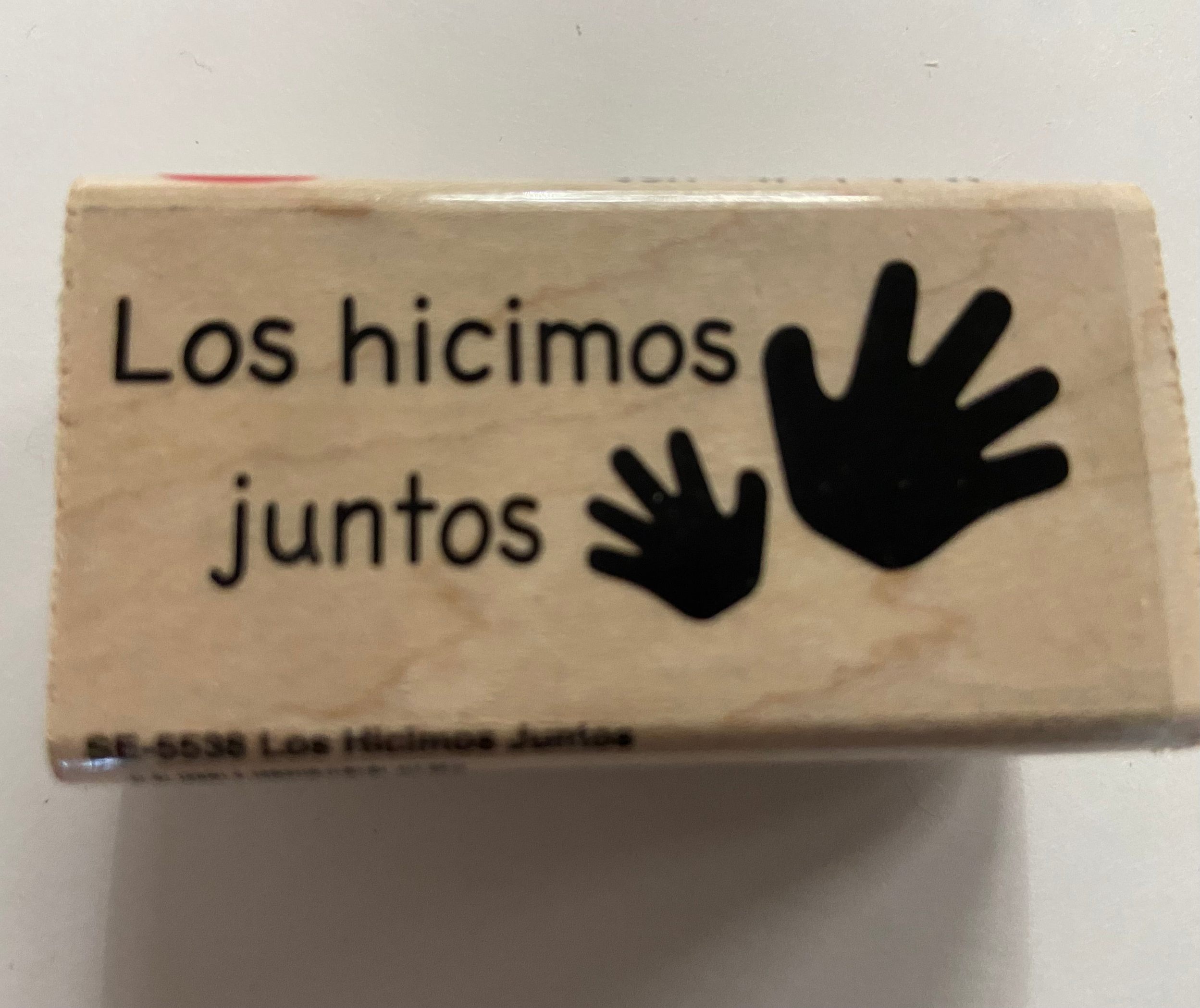 Rubber Stamp Encourages Good Work Habits Grading Papers 2 Inch x 1 75 Inch Spanish Multicultural Teaching Item