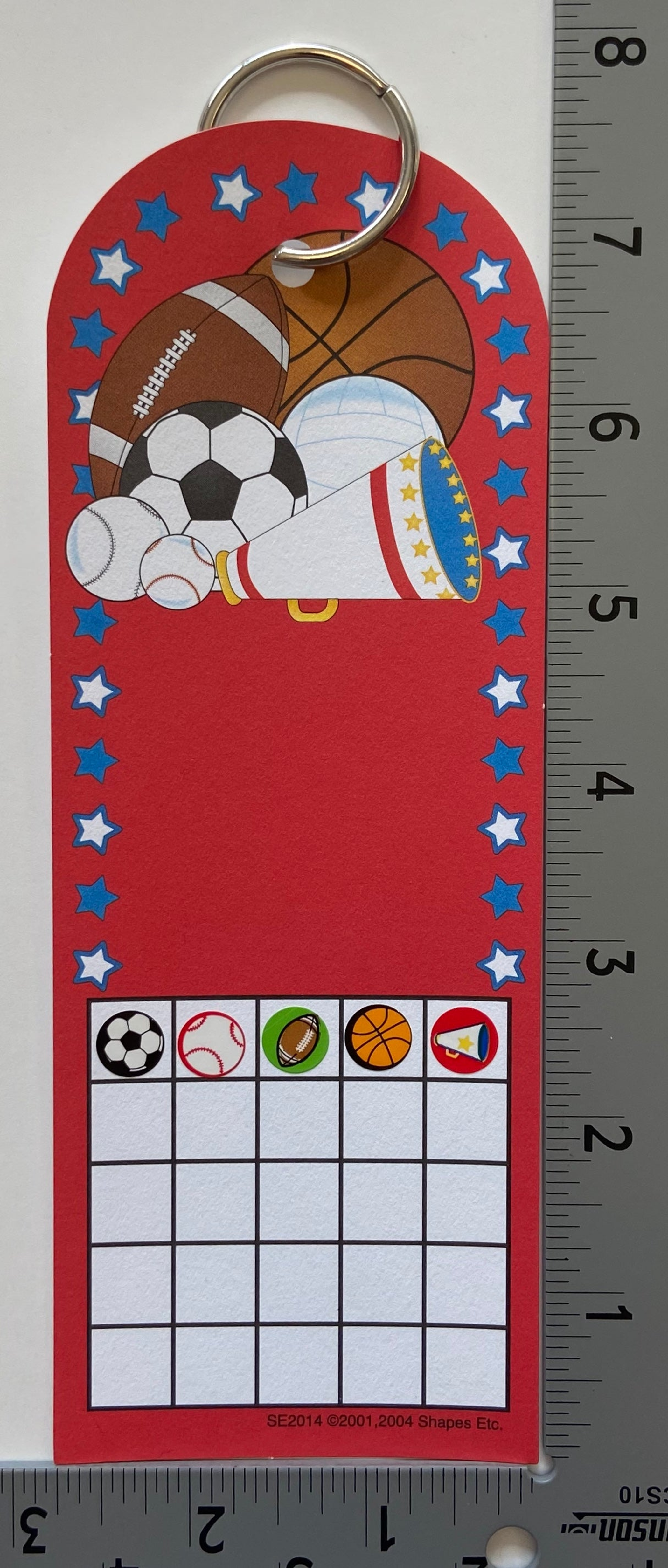 Stationery Set Includes Large Football Notepad 50 Sheets Sports Designer Paper 30 Sheets Sports Incentive Charts 24 Charts Sports Stickers 288 Pieces