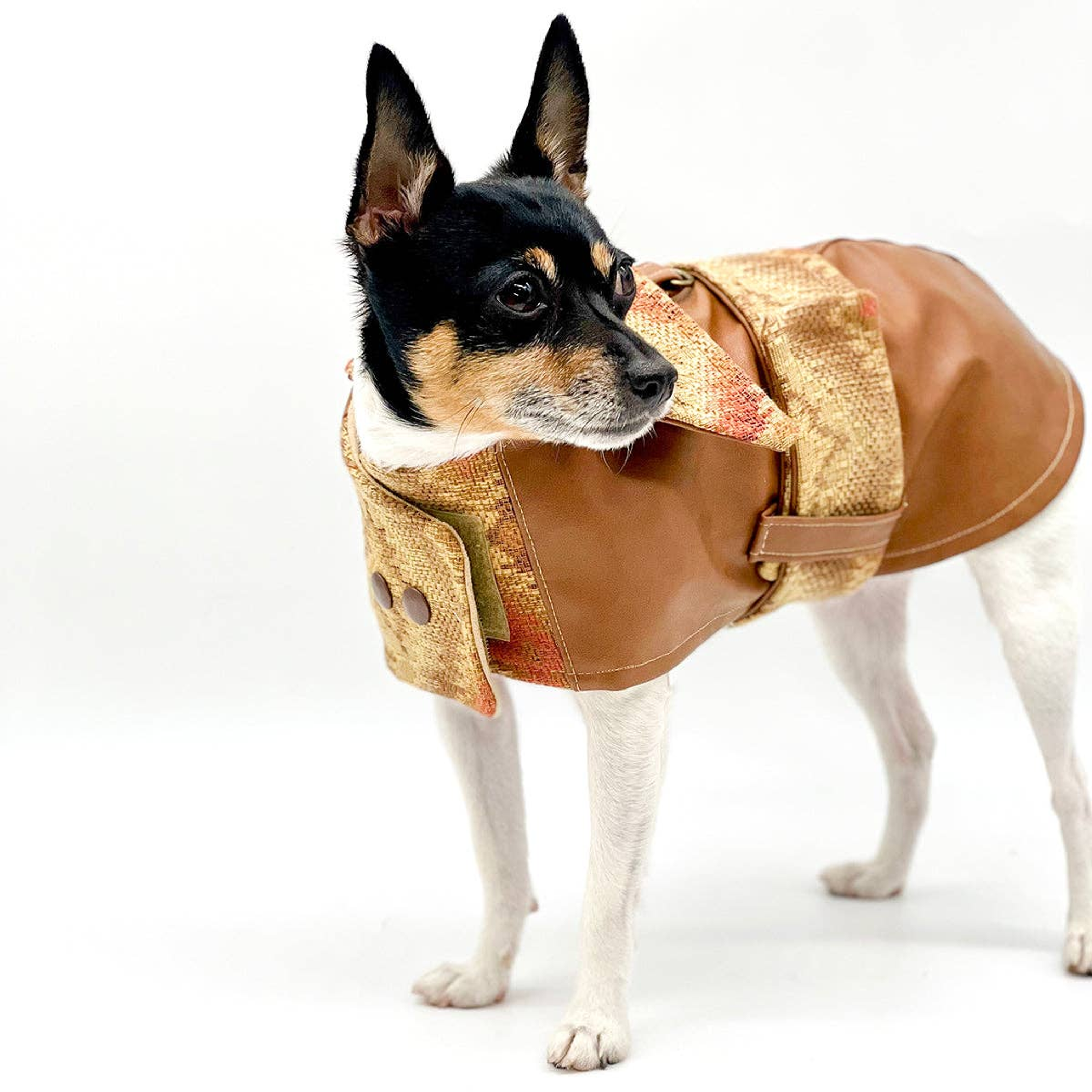 DCNY Vegan Faux Leather Southwest Coat Image 1