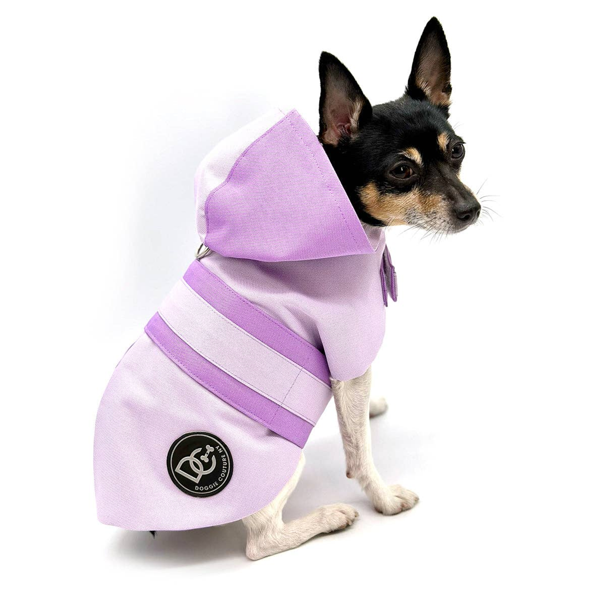 DCNY Sport Luxe Hooded Raincoat Image 1