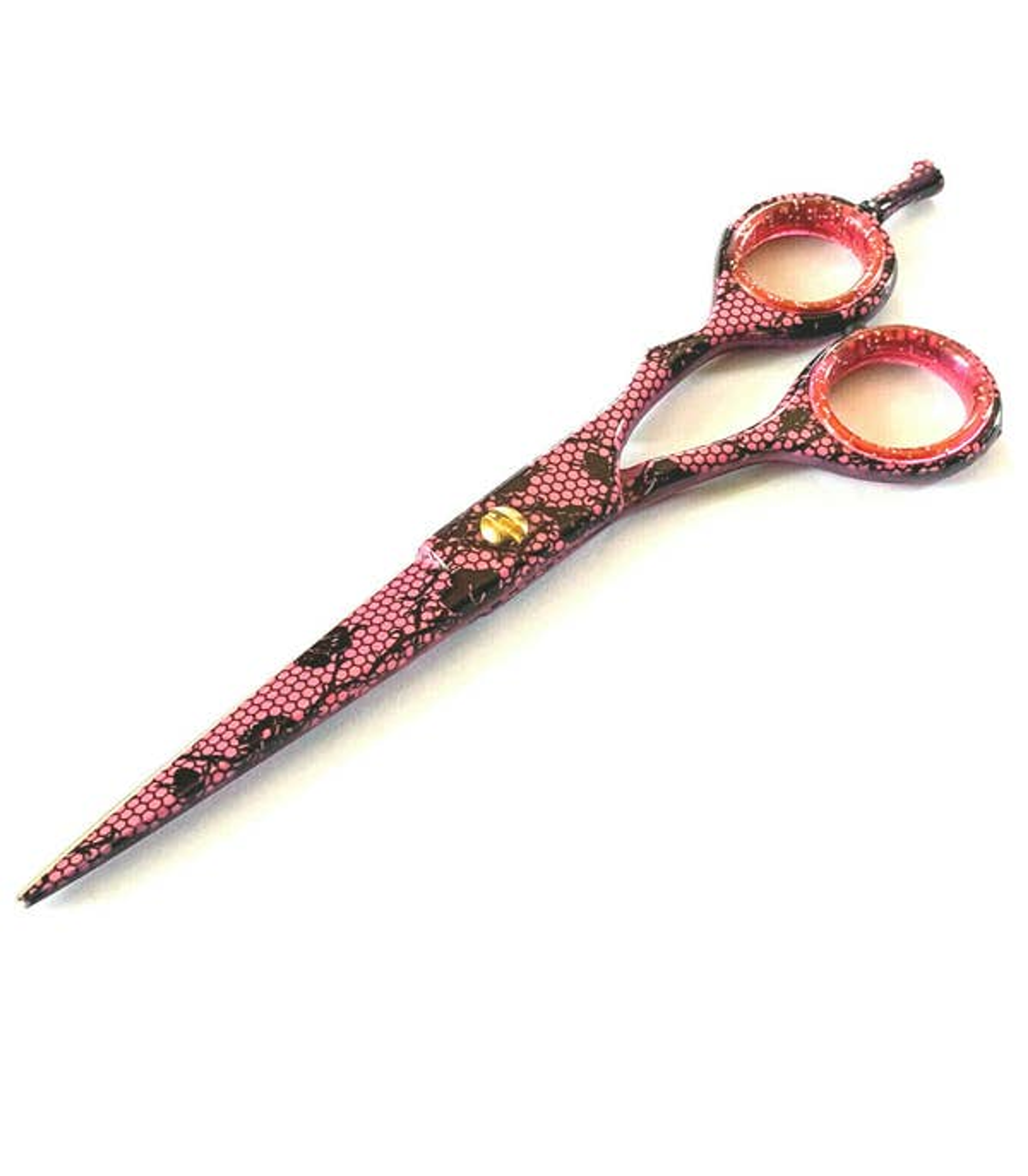 Professional Pet Dog Grooming Trimming Scissors Shears Pink Design Image 1