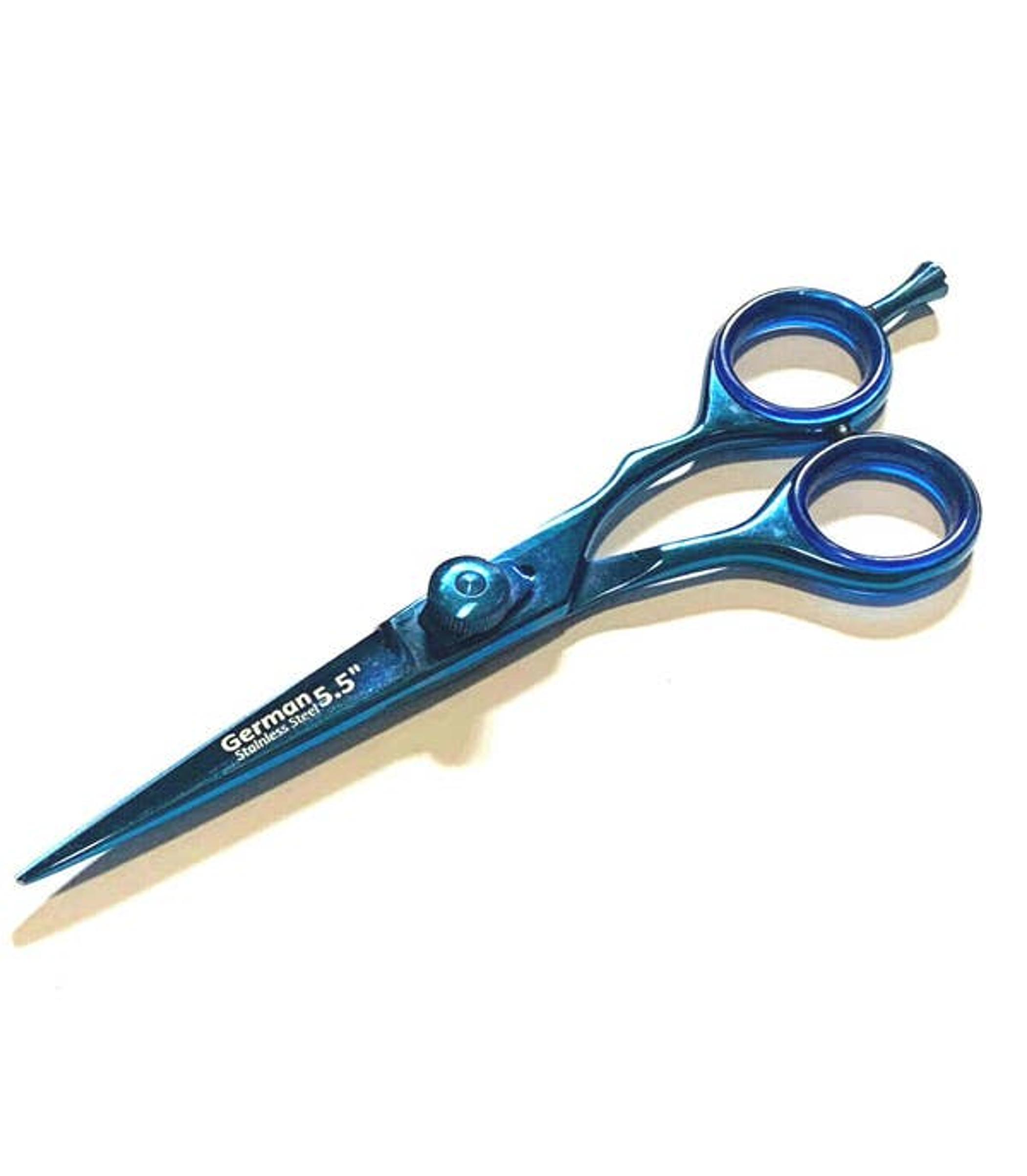 German Stainless Professional Dog Pet Grooming Shears Blue Color Image 1