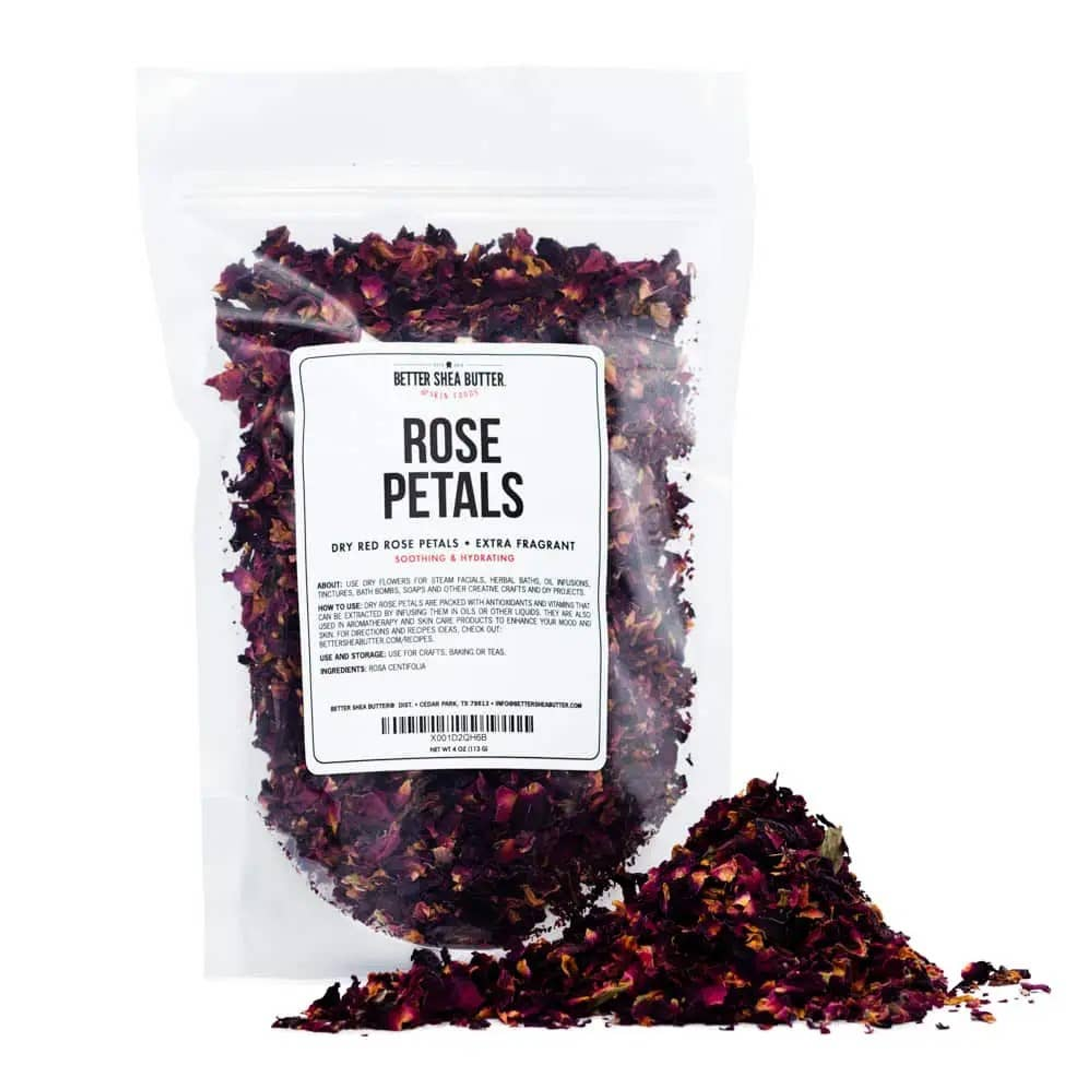 Flower Petals Aromatic Healing Natural 100 Percent Red 100 Grams Decorative Health Beauty