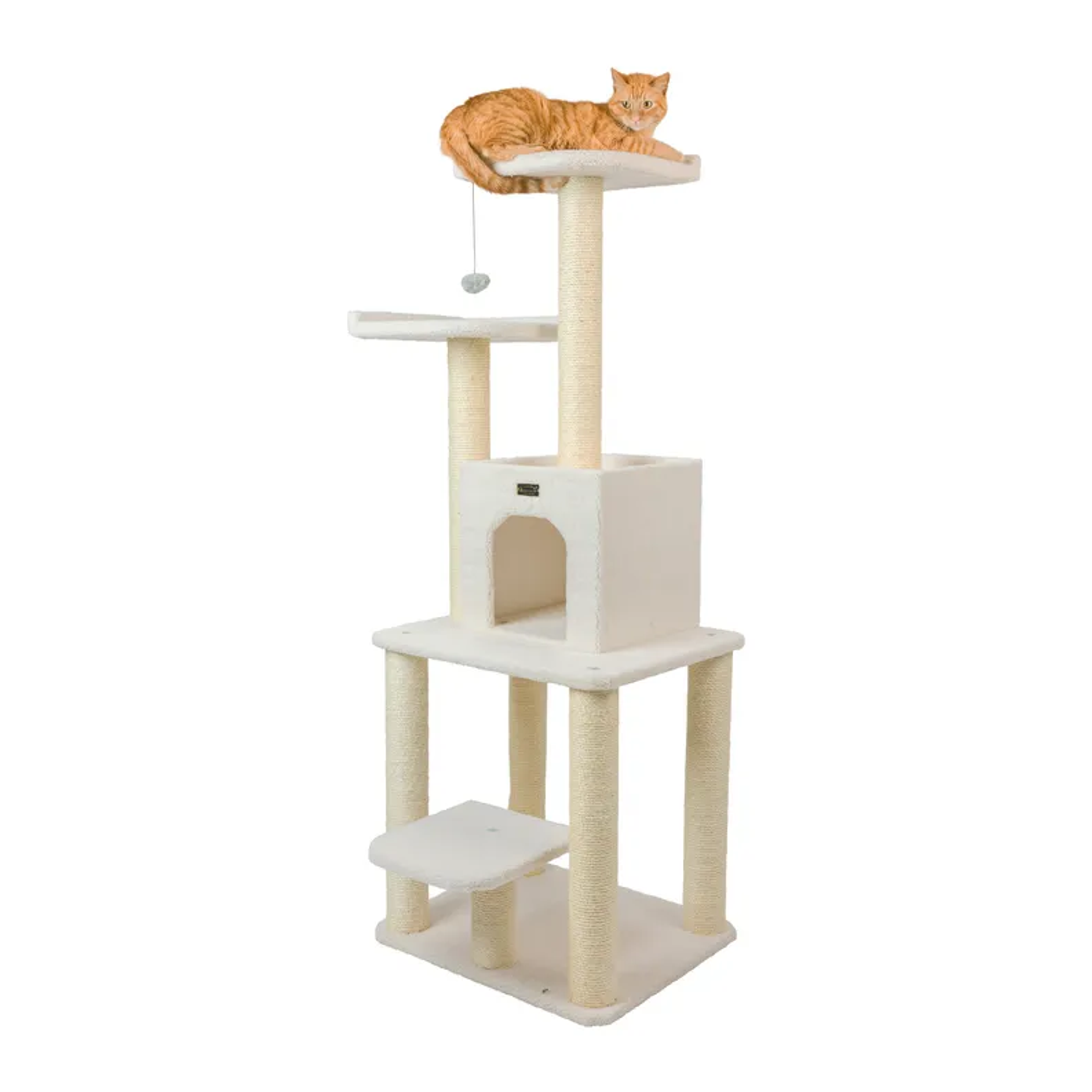 Real Wood B6203 Classic Cat Tree Five Levels Cat Condo Image 1