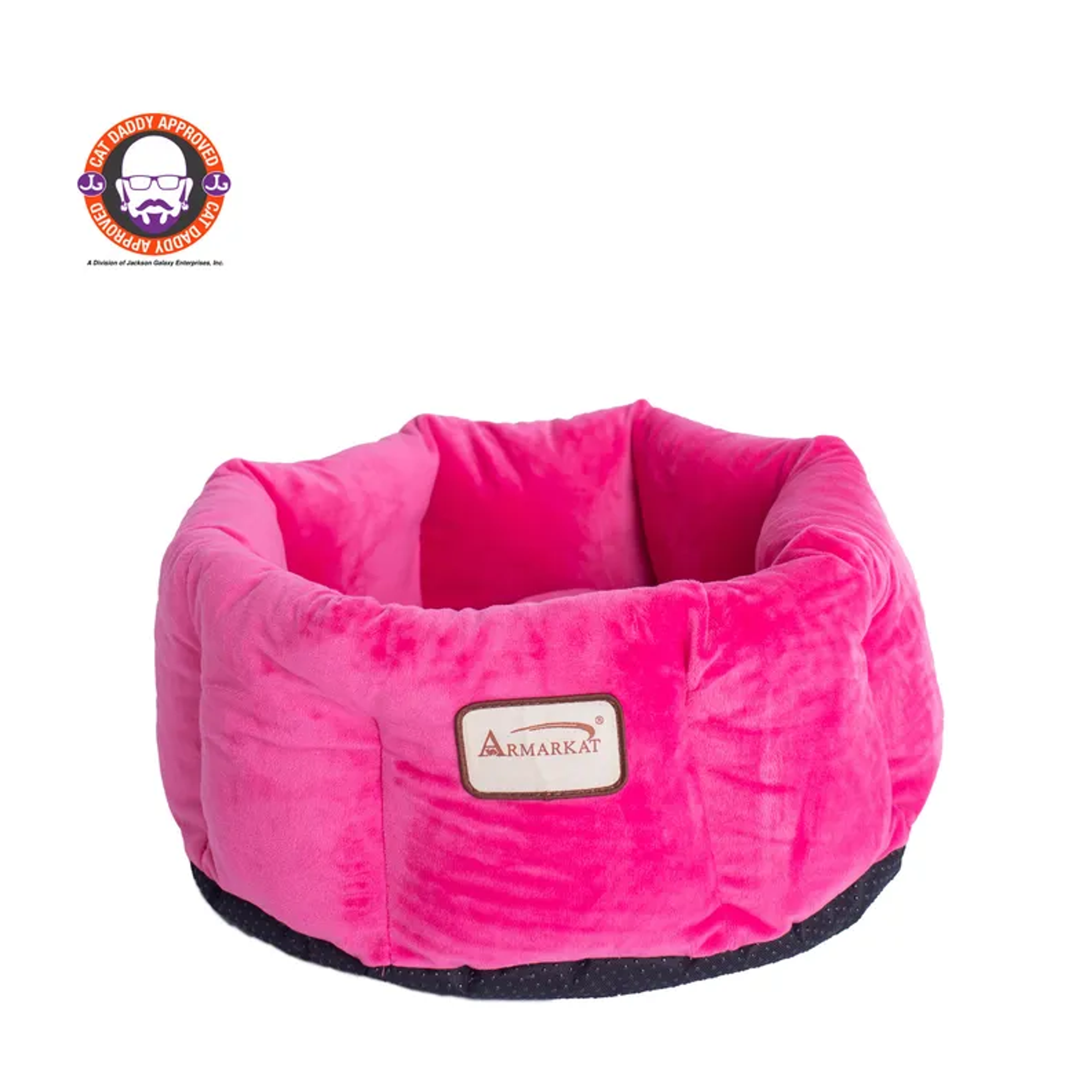 Armarkat Cat Bed, Warm Pet cuddle bed, PInk Image 1