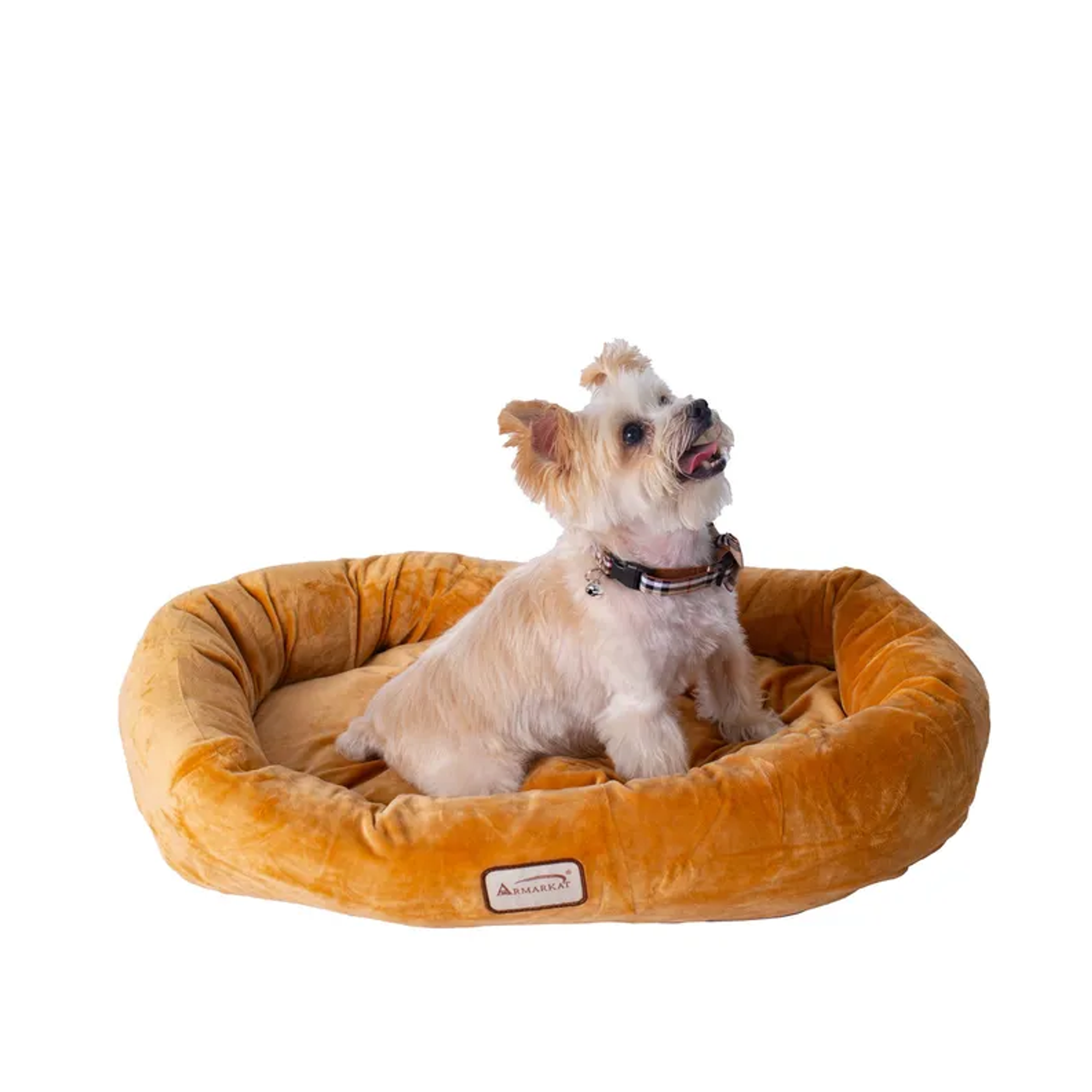 Armarkat Bolstered Pet Bed and Mat, ultra-soft Dog Bed S/M/L Image 1