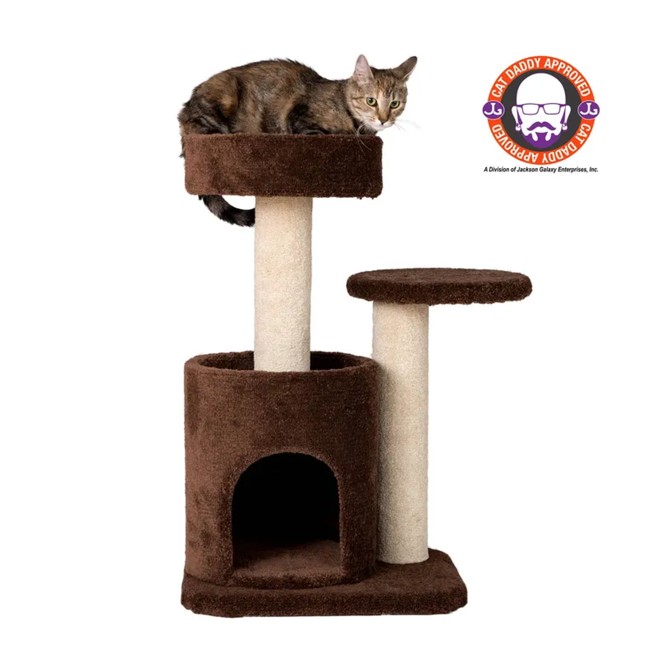 Armarkat Carpeted Cat Tree, Real Wood Cat Activity Center Image 1