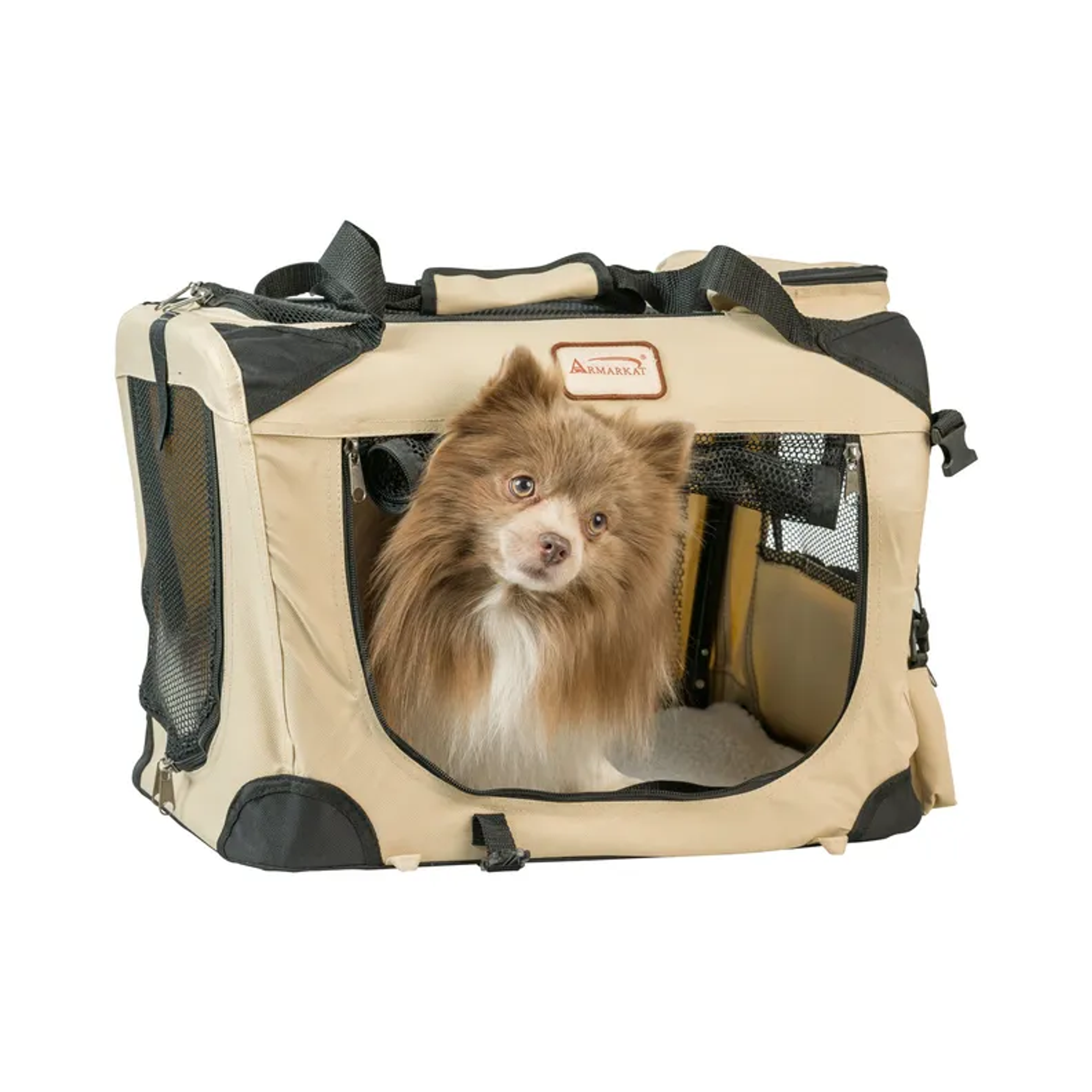 Armarkat FoldIng Soft Dog Crate Pet Travel Carrier PC201B Image 1