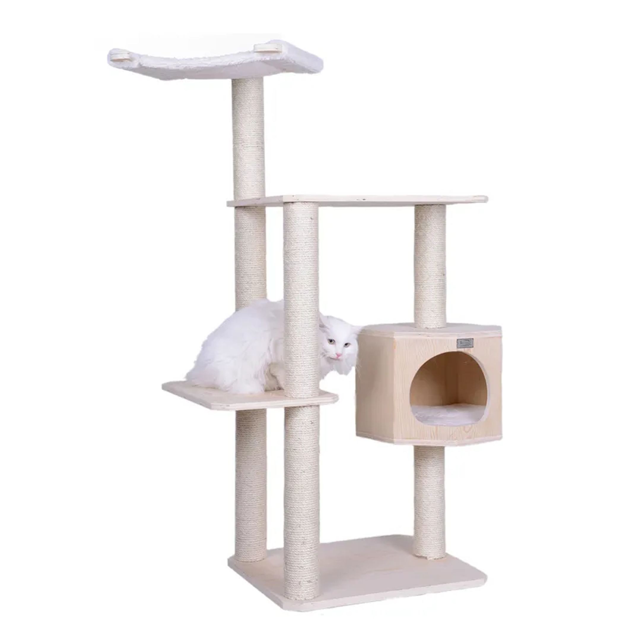 Armarkat Premium Scots Pine 54-Inch Cat Tree W Three Levels Image 1