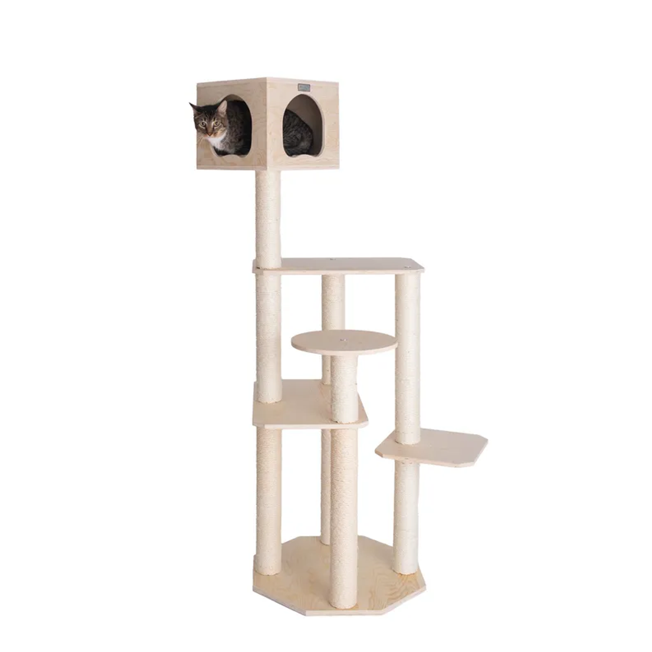 Armarkat Premium Scots Pine 69-Inch Cat Tree W Five Levels Image 1
