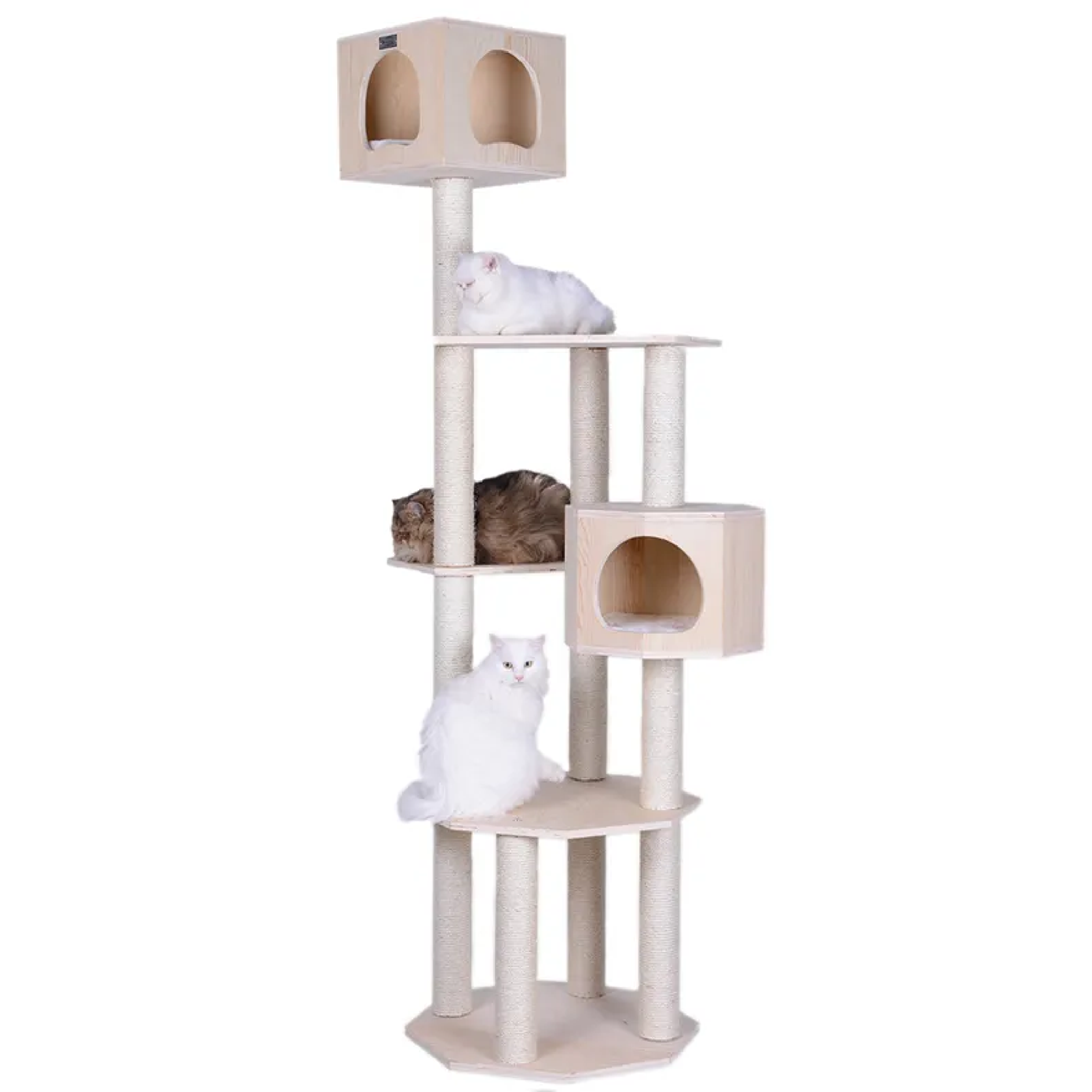 Armarkat Premium Scots Pine Cat TreeTall Sturdy Cat Tower Image 1