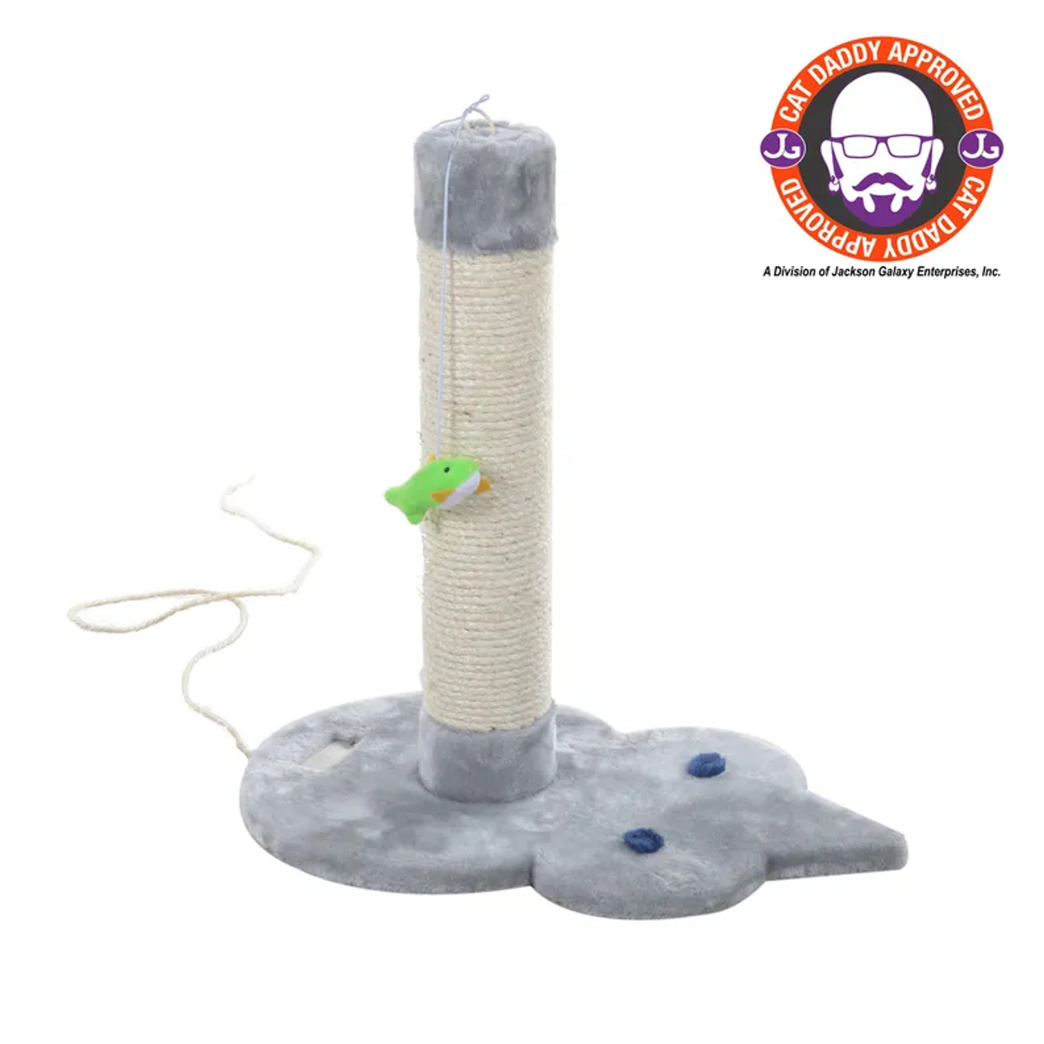 Real Wood Mouse Shape Cat Scratcher Toy, Kitty Sisal Post Image 1