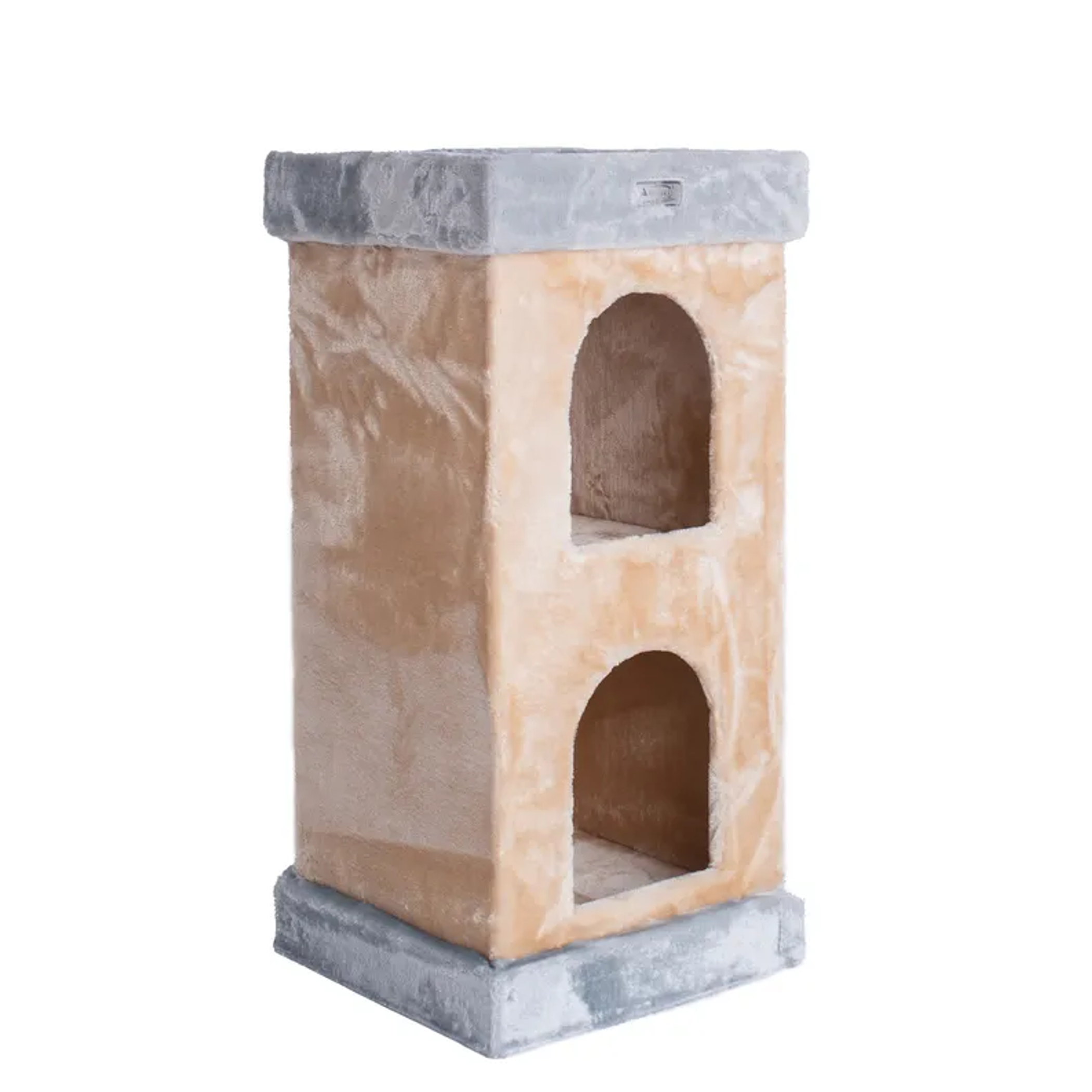 Armarkat Real Wood Double Condo Cat House With Carpet Image 1