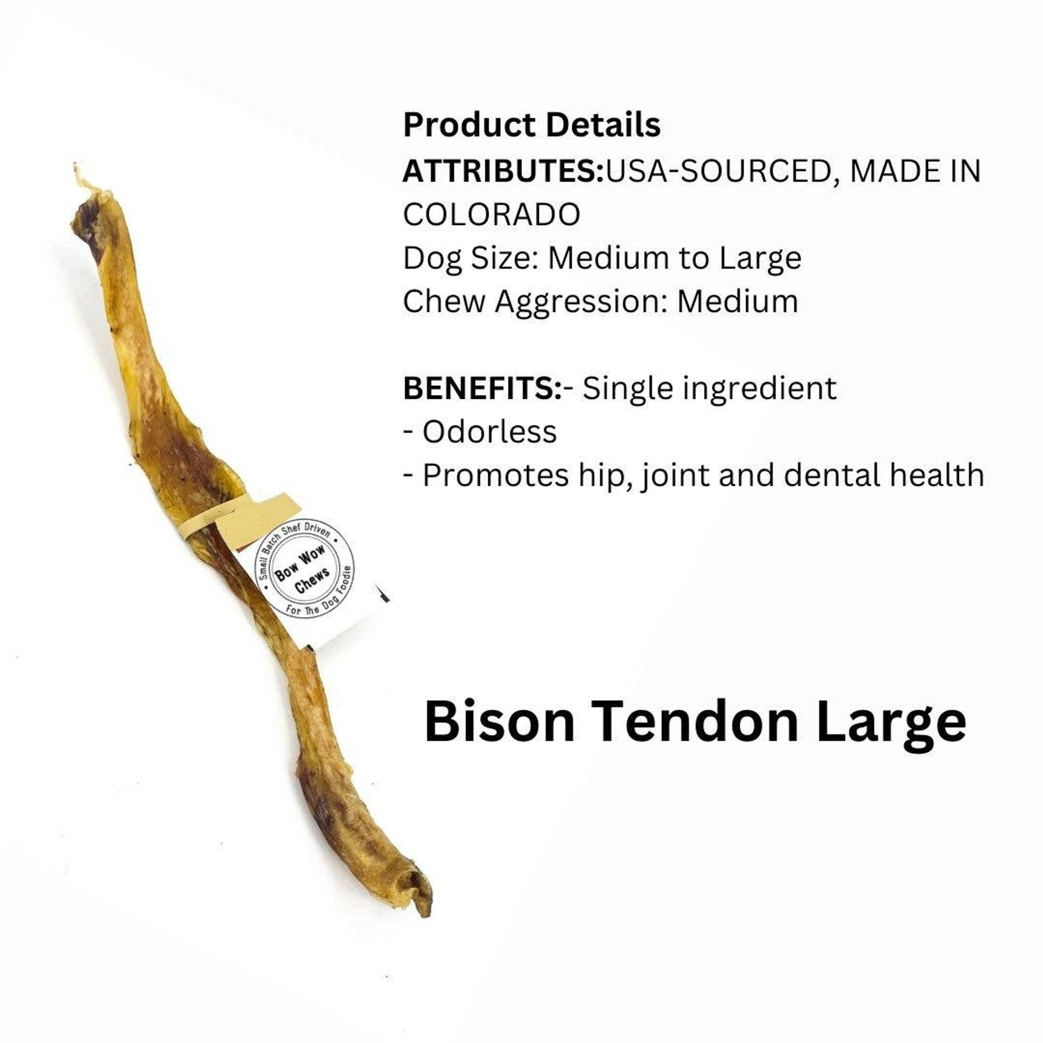 Colorado Bison Tendon Large Image 1