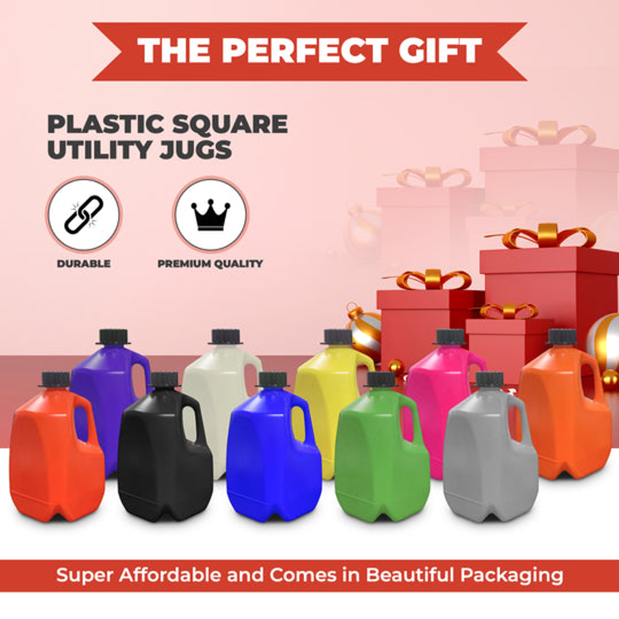 Water Bottle Multi Use BPA Free Plastic 1 Gallon Detachable Spout 6 Inch Size 10 Inch Height Environmentally Friendly