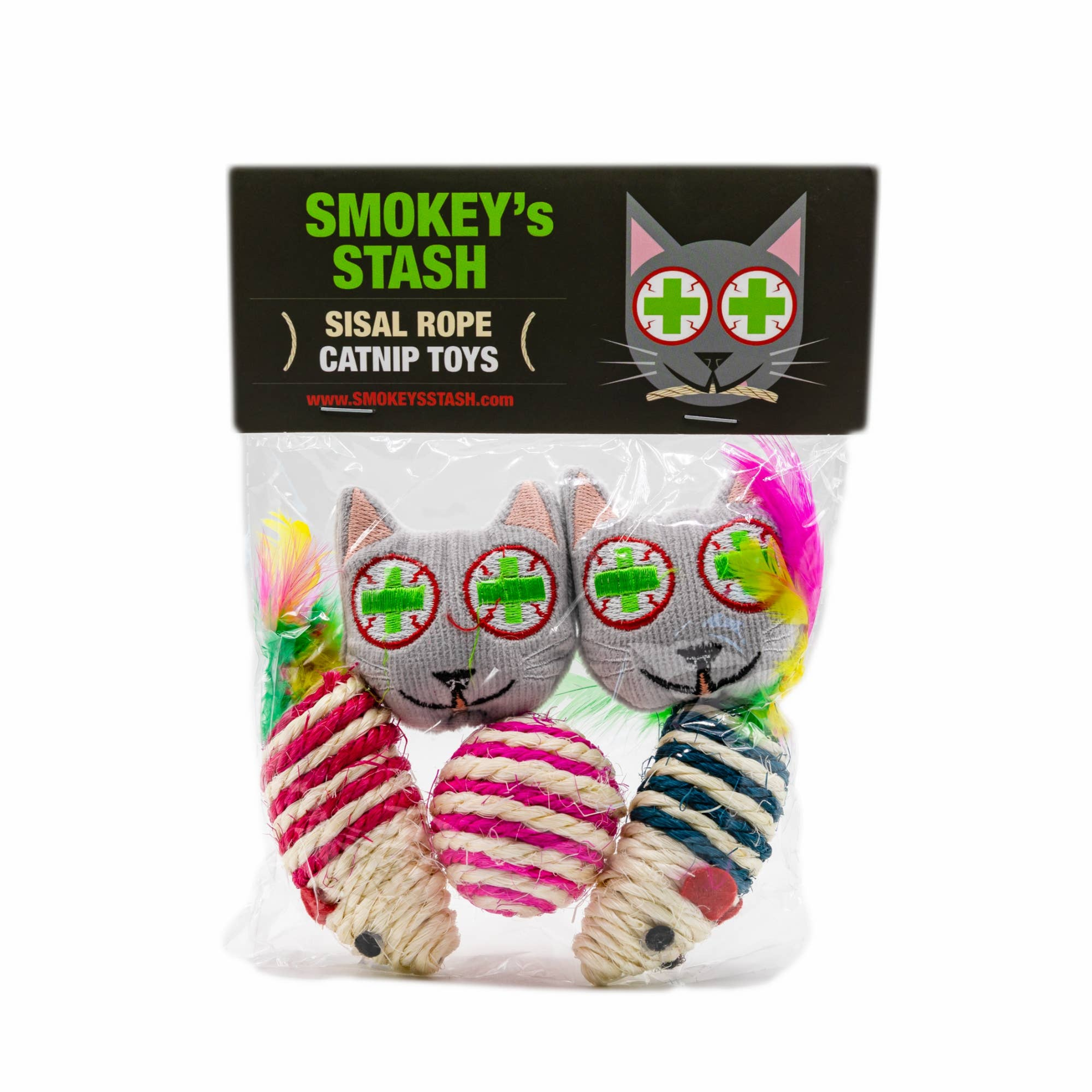 Smokey's Stash Catnip Toys and Sisal Mouse Image 1