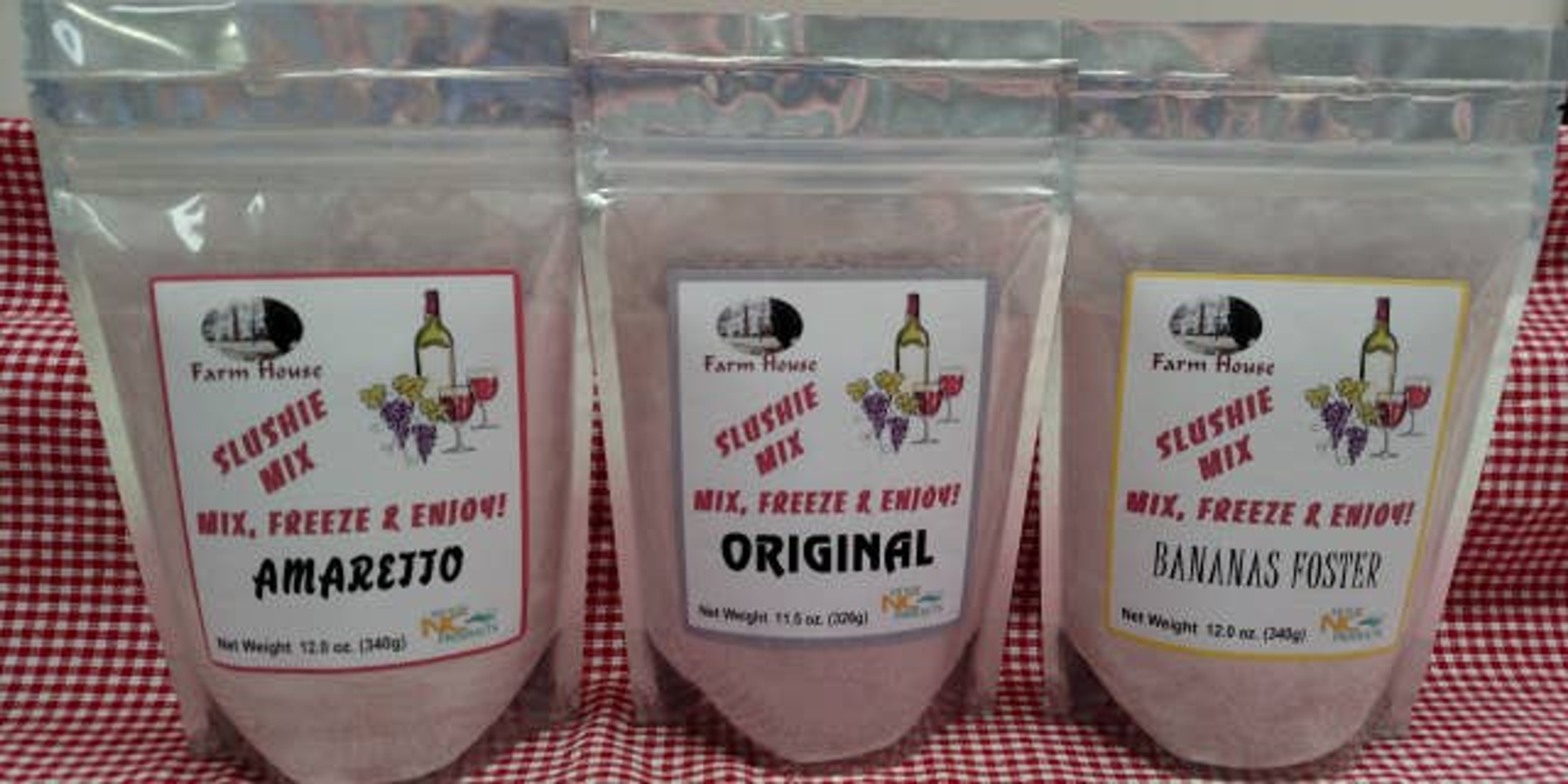 Slushie Mix Blender Version Makes 8 Four Ounce Drinks No Preservatives 12 Flavors Natural Colorings Suitable for Mixing with Alcohol or Juice