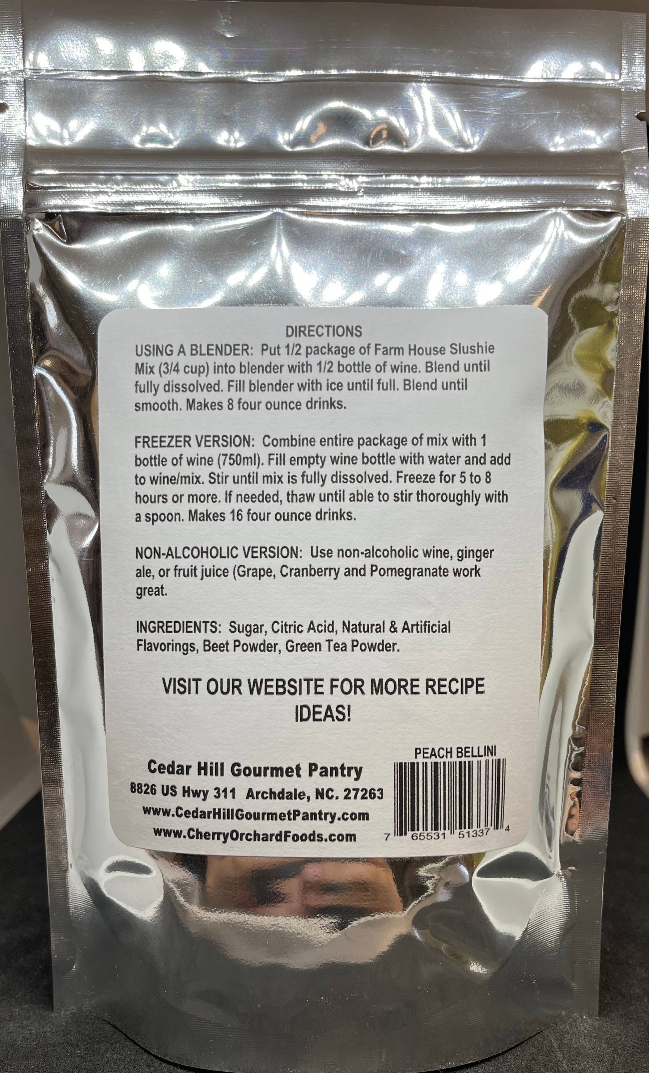 Slushie Mix Blender Version Makes 8 Four Ounce Drinks No Preservatives 12 Flavors Natural Colorings Suitable for Mixing with Alcohol or Juice