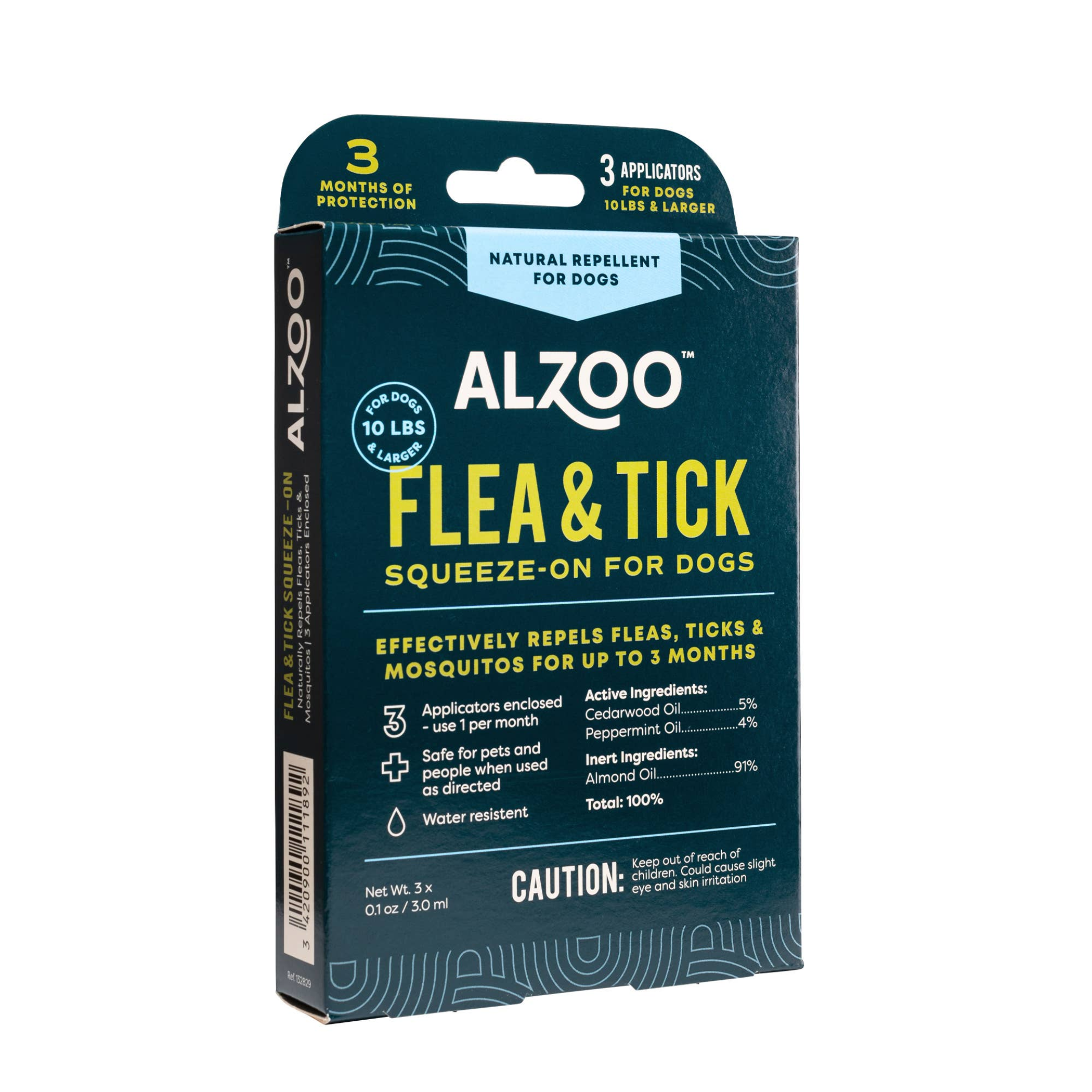 ALZOO Plant-Based Flea & Tick Repellent Squeeze-On Dog Image 1