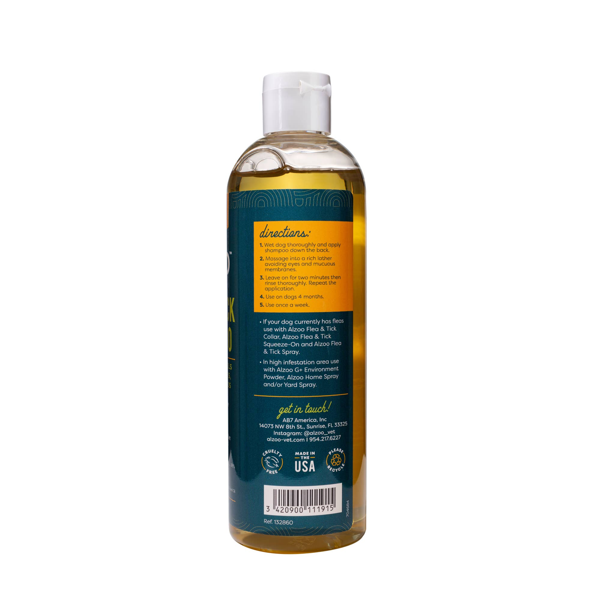 Dog Shampoo Flea and Tick Repellent 12oz Plant-Based Essential Oils Sulfate and Paraben Free Easy Application Durable