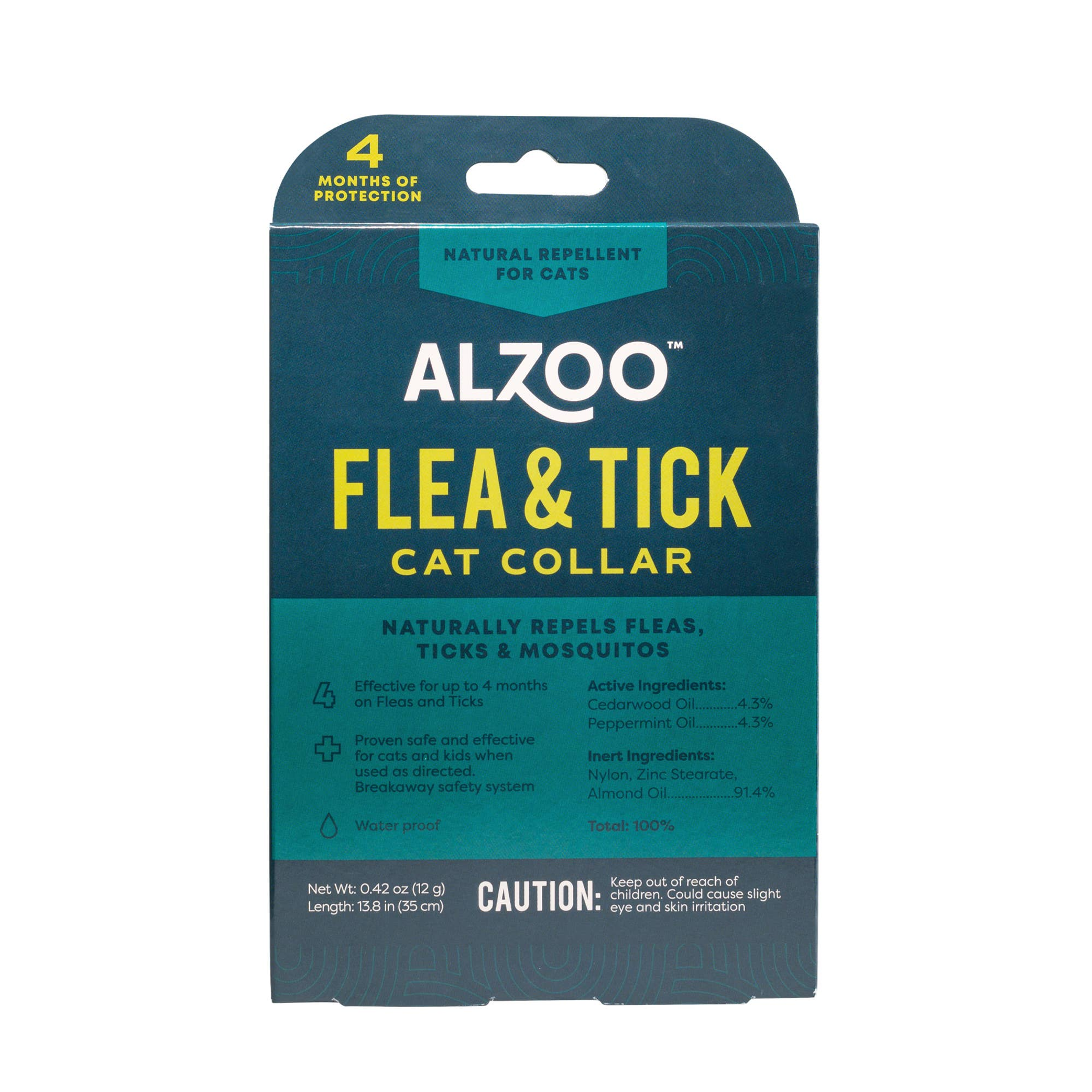 ALZOO Plant-Based Flea & Tick Collar Cat Image 1