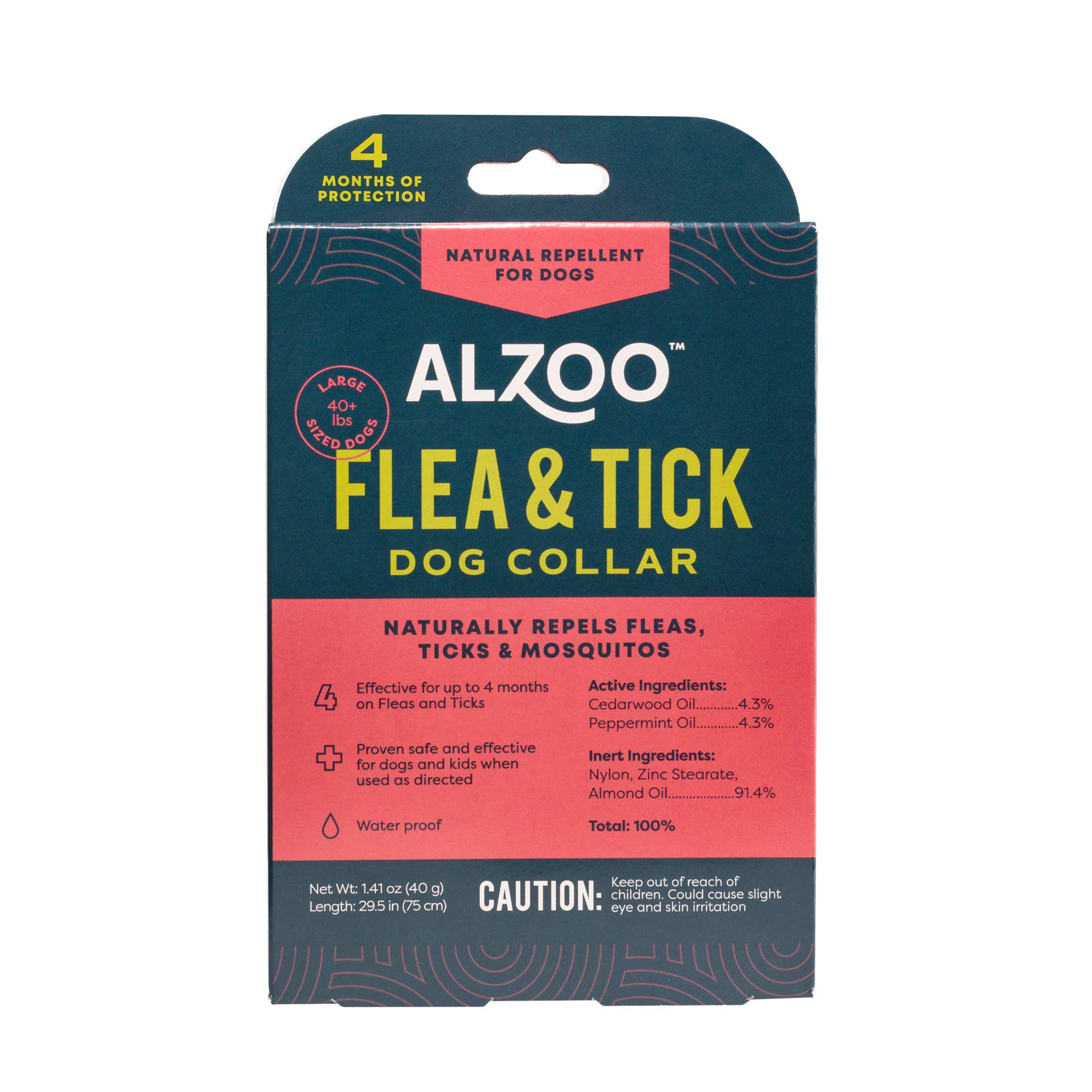 ALZOO Plant-Based Flea & Tick Collar Large Dog Image 1