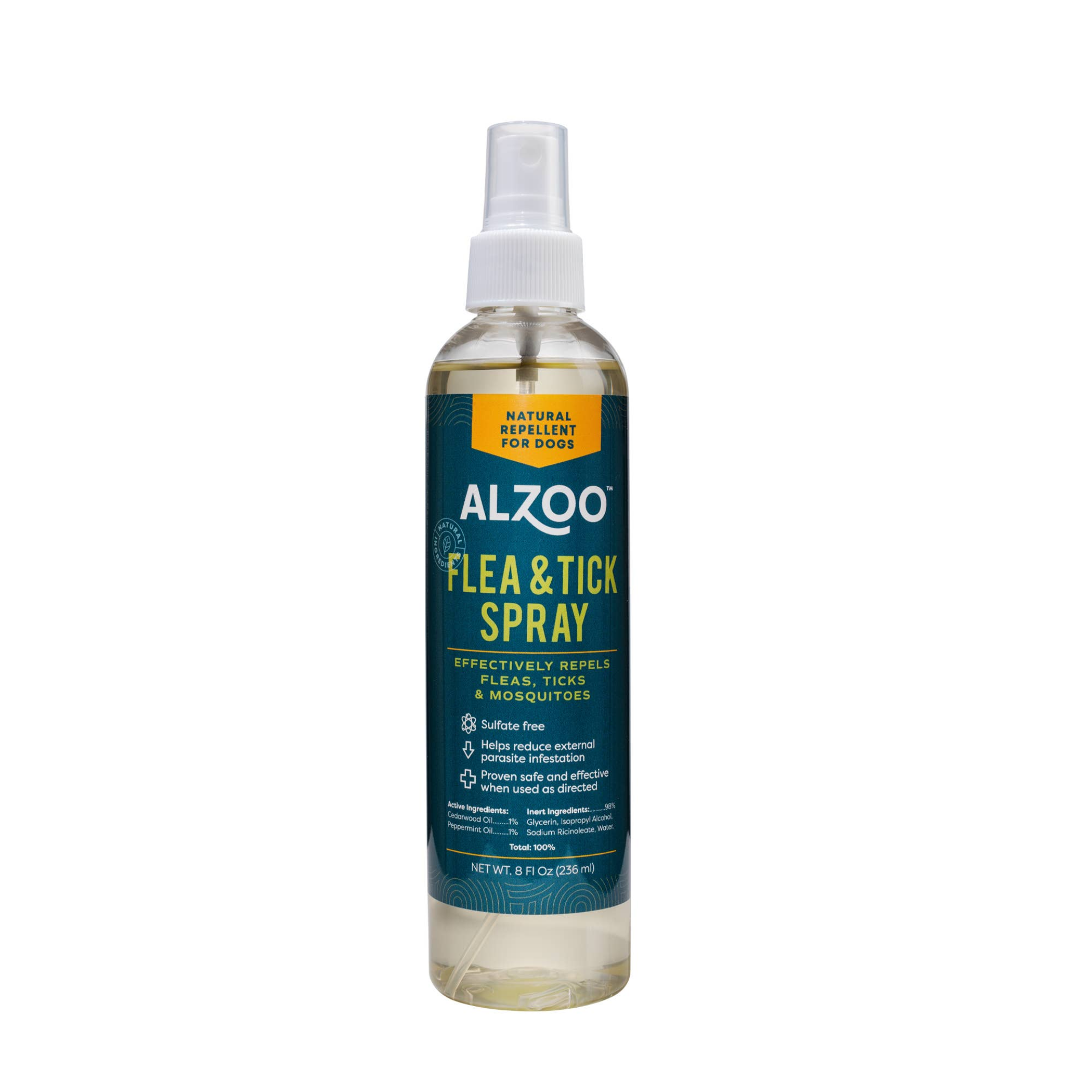 Flea and Tick Repellent Spray for Dogs Effective Protection Plant-Based Ingredients 8oz Easy Application Sustainable