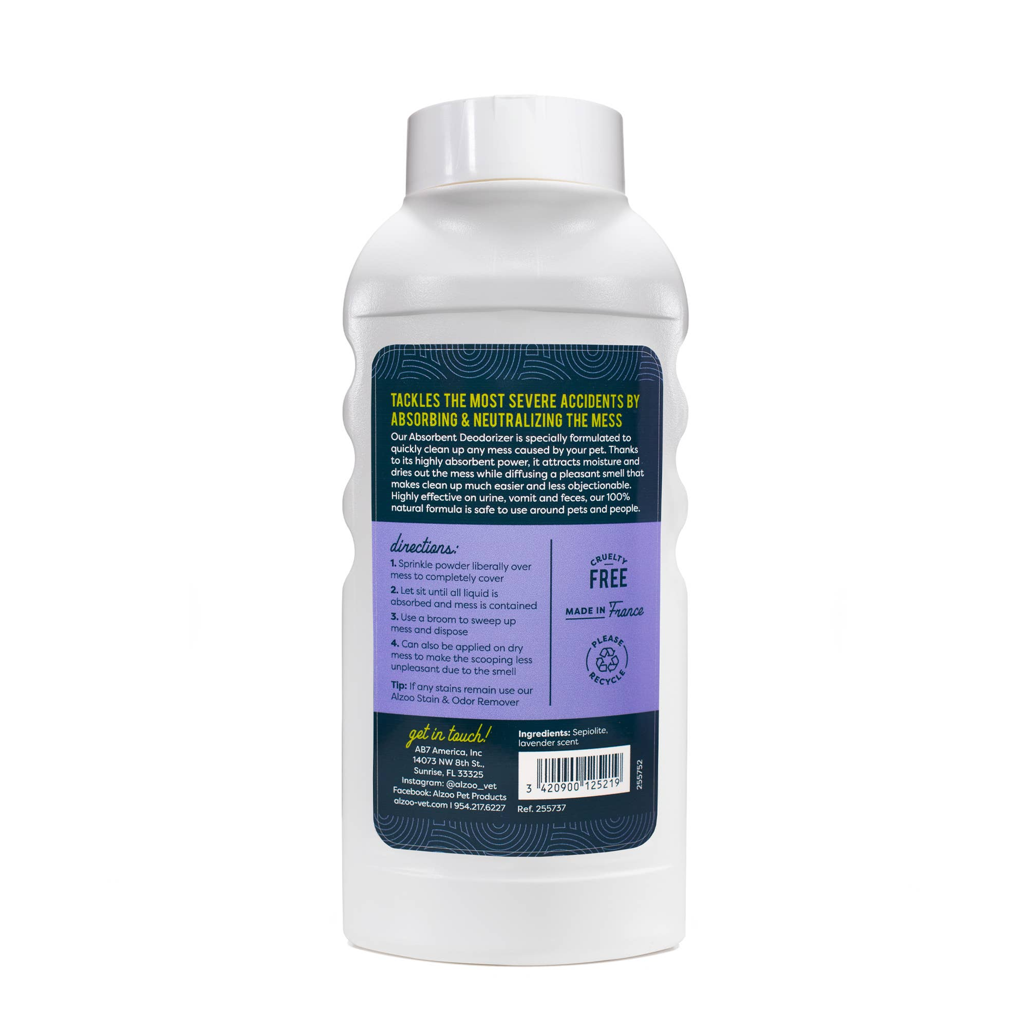 Accident Remover Pet Mess Cleaner Plant-Based Fresh Lavender Scent Highly Absorbent Residue Free 100 Grams