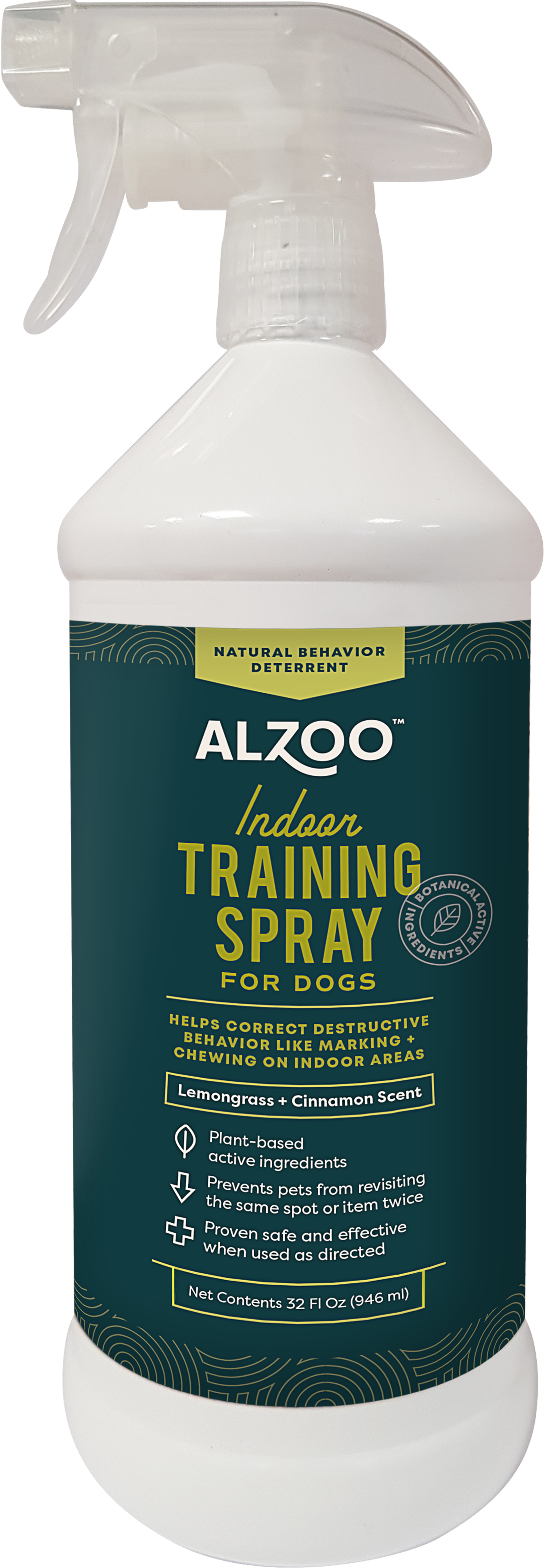 ALZOO Plant-Based Dog/Cat Indoor Training Spray, 32oz Image 1
