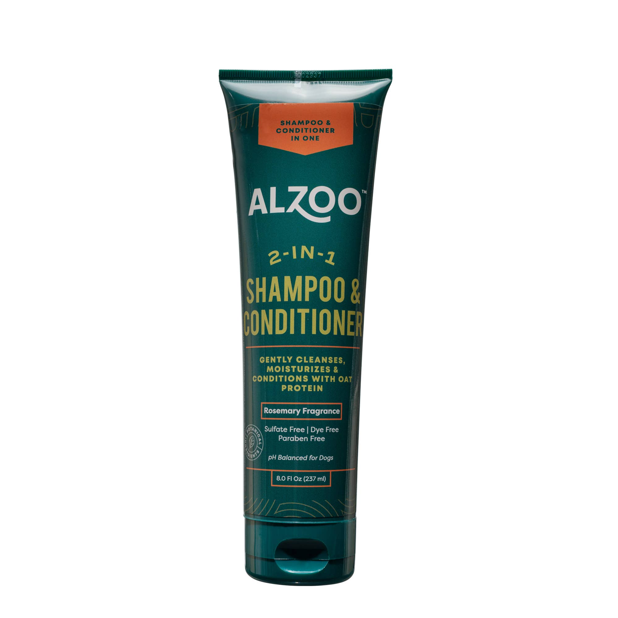 ALZOO Plant-Based 2-in-1 Shampoo with Conditioner for Dogs, 8oz Image 1