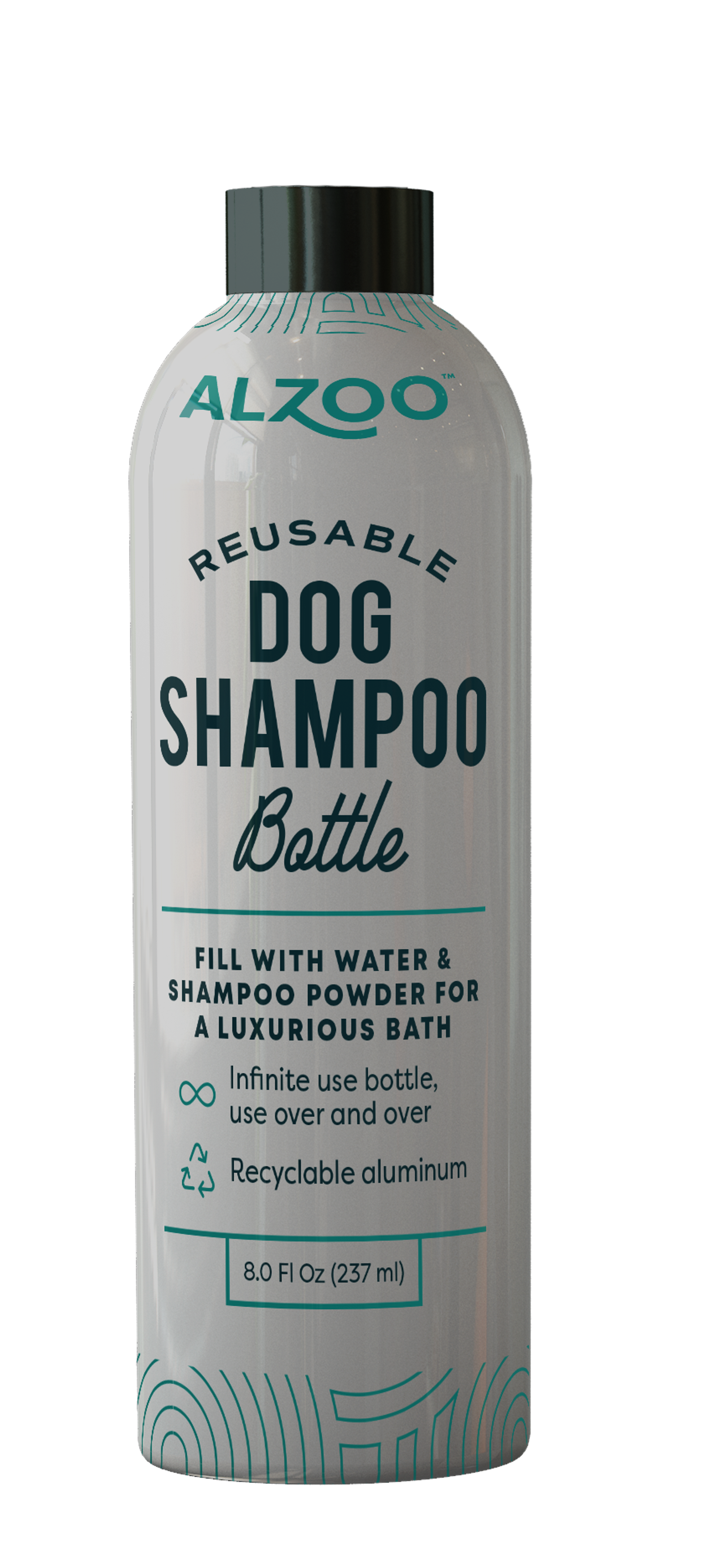 Shampoo Powder Sensitive Skin Sulfate Free Dye Free Vanilla Scent 16 oz 1 Stick Reusable Aluminum Bottle