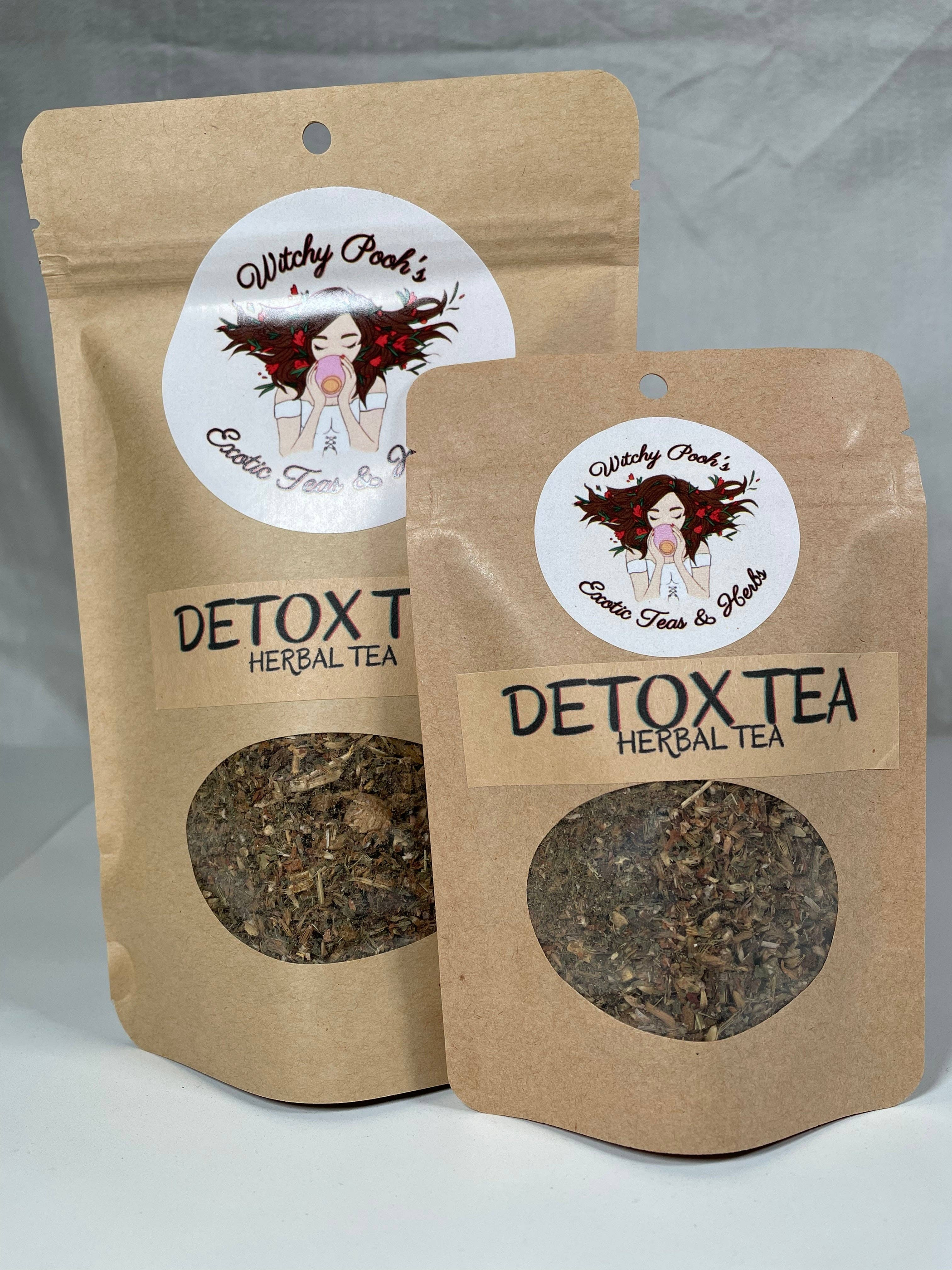 Tea Detox Herbal Tea for Body Cleansing to Clear Toxins Pathogens and Free Radicals 100g Caffeine Free Natural Ingredients