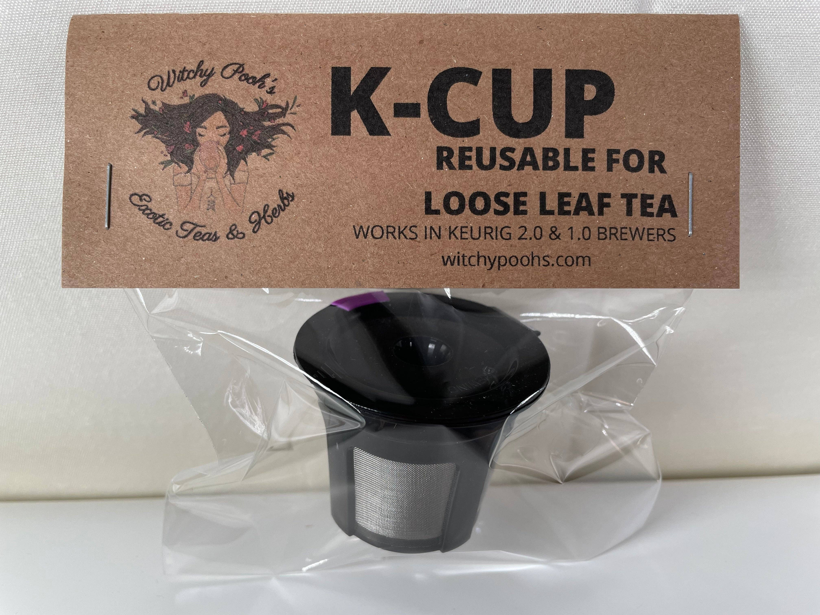 K-Cup Brewer Compatible Reusable Tea K-Cups Loose Leaf Size Standard Color None Material Plastic Quantity 2 Compatibility Keurig Format Standard Shape Round Usage Brewing Included Items None