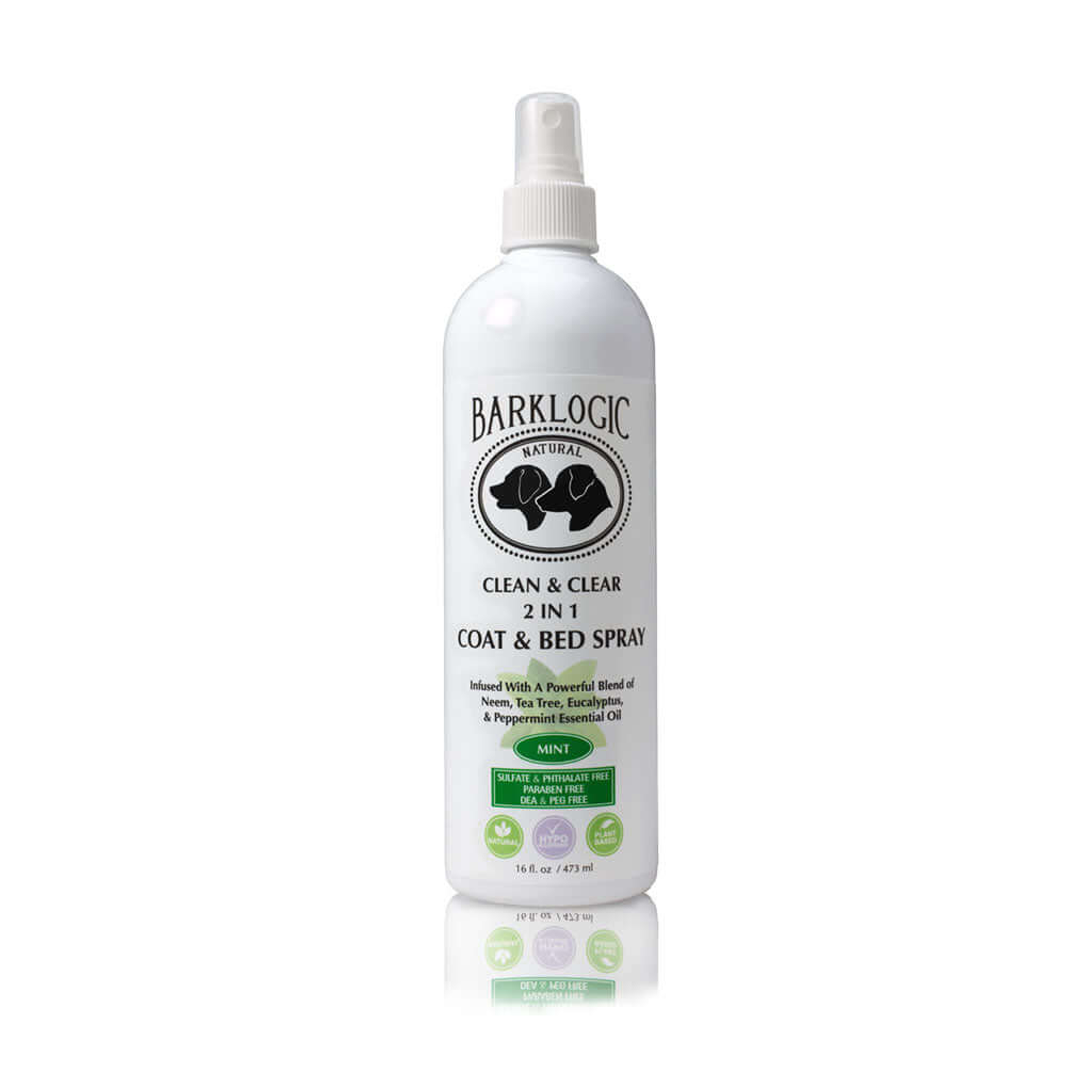 BarkLogic Clean & Clear 2 in 1 Coat & Bed Spray Image 1