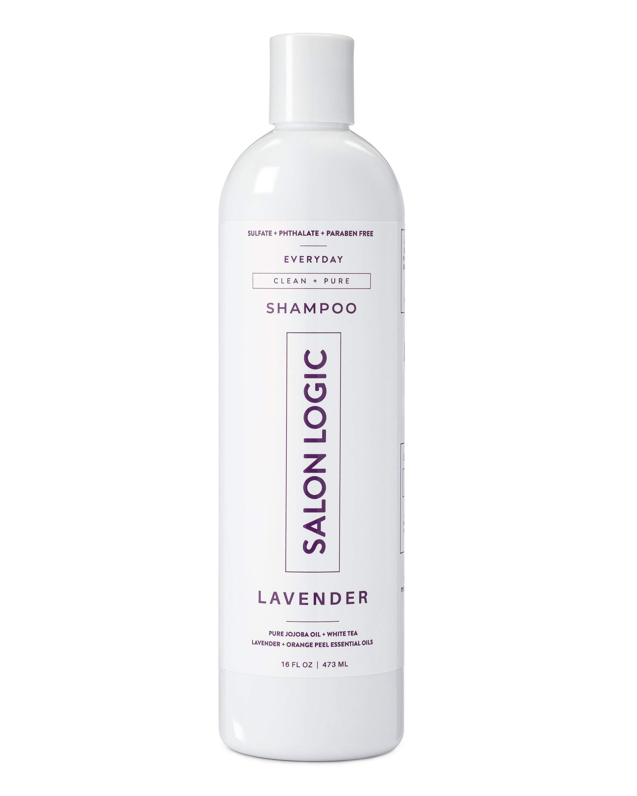 Shampoo Everyday Clean & Pure 16 Fluid Ounce Family Size Sulfate Free Natural Oils Vegan Cruelty Free