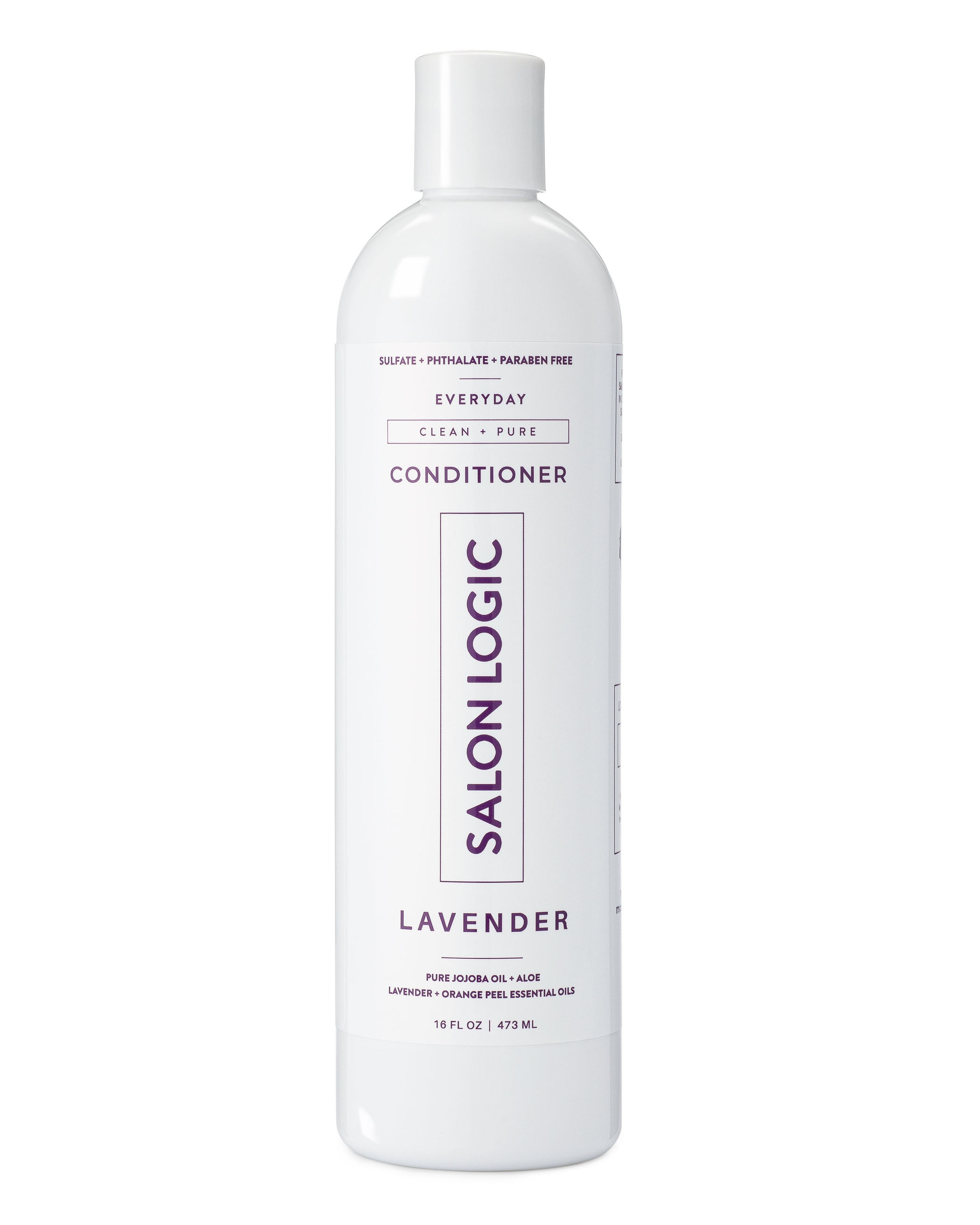 Conditioner Everyday Clean & Pure 16 Fluid Ounce Plant Based Vegan Sulfate Free Gentle Moisturizing Lavender Orange Scented