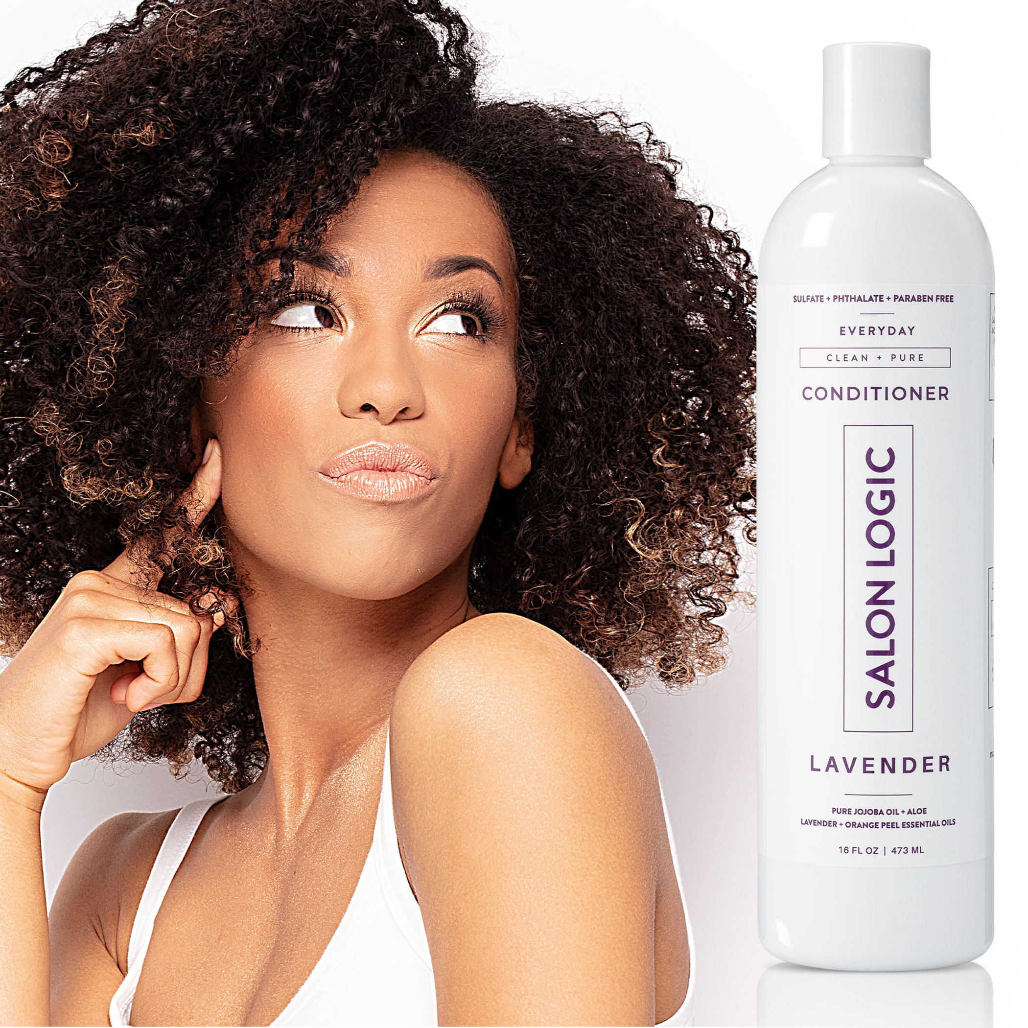Conditioner Everyday Clean & Pure 16 Fluid Ounce Plant Based Vegan Sulfate Free Gentle Moisturizing Lavender Orange Scented