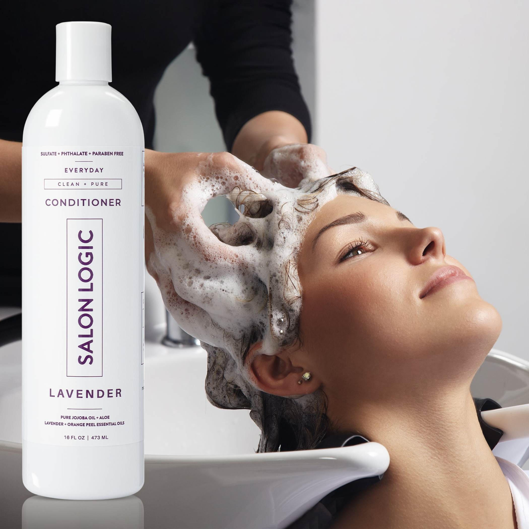 Conditioner Everyday Clean & Pure 16 Fluid Ounce Plant Based Vegan Sulfate Free Gentle Moisturizing Lavender Orange Scented