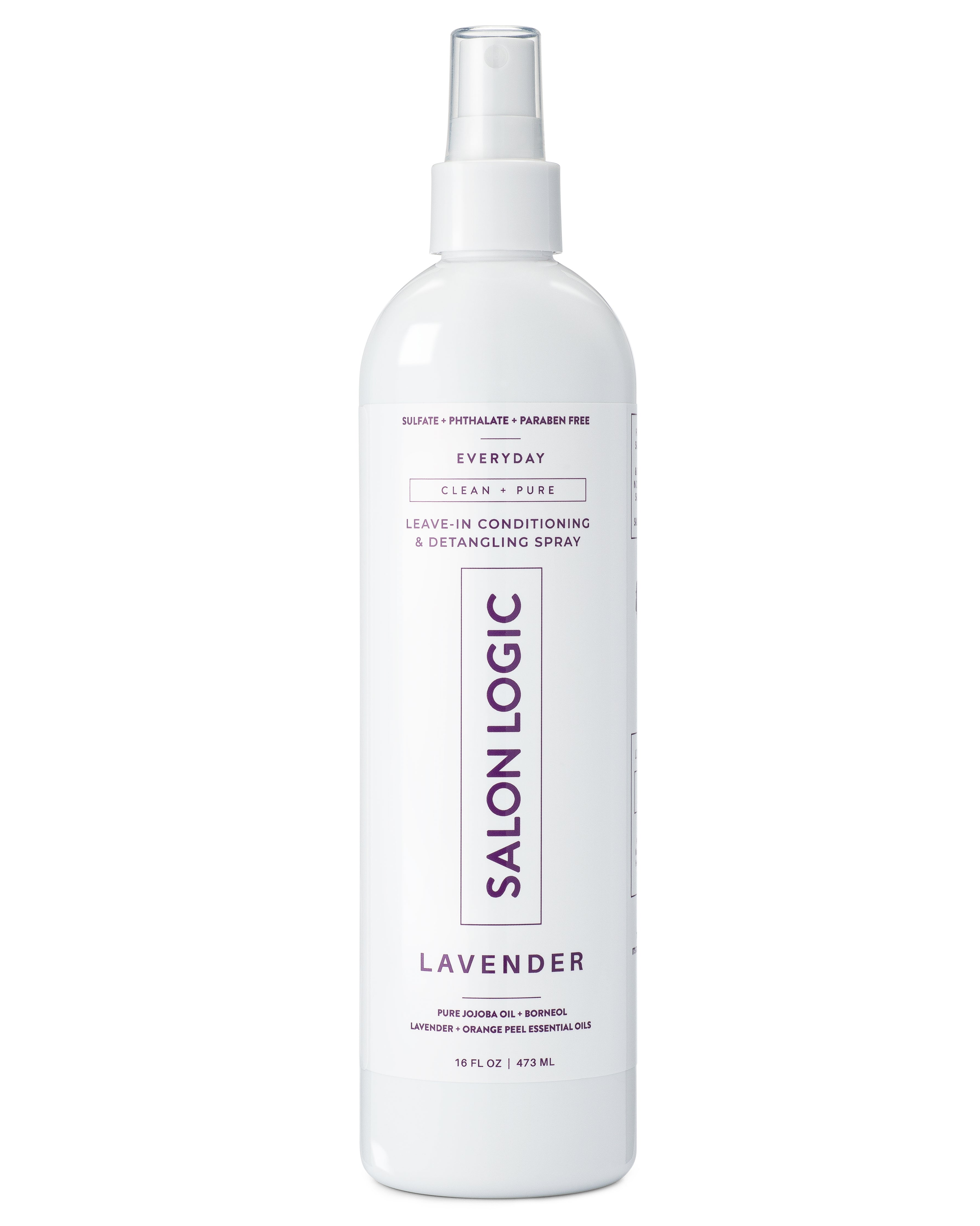 Leave-In Conditioning Detangling Spray for All Hair Types 16 Fluid Ounce Unisex Plant Based Natural Ingredients No Artificial Fragrances